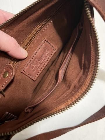 Designer Ashwood Heritage Stylish Brown Leather Crossbody Bag Size ONE SIZE - 3 Thumbnail
