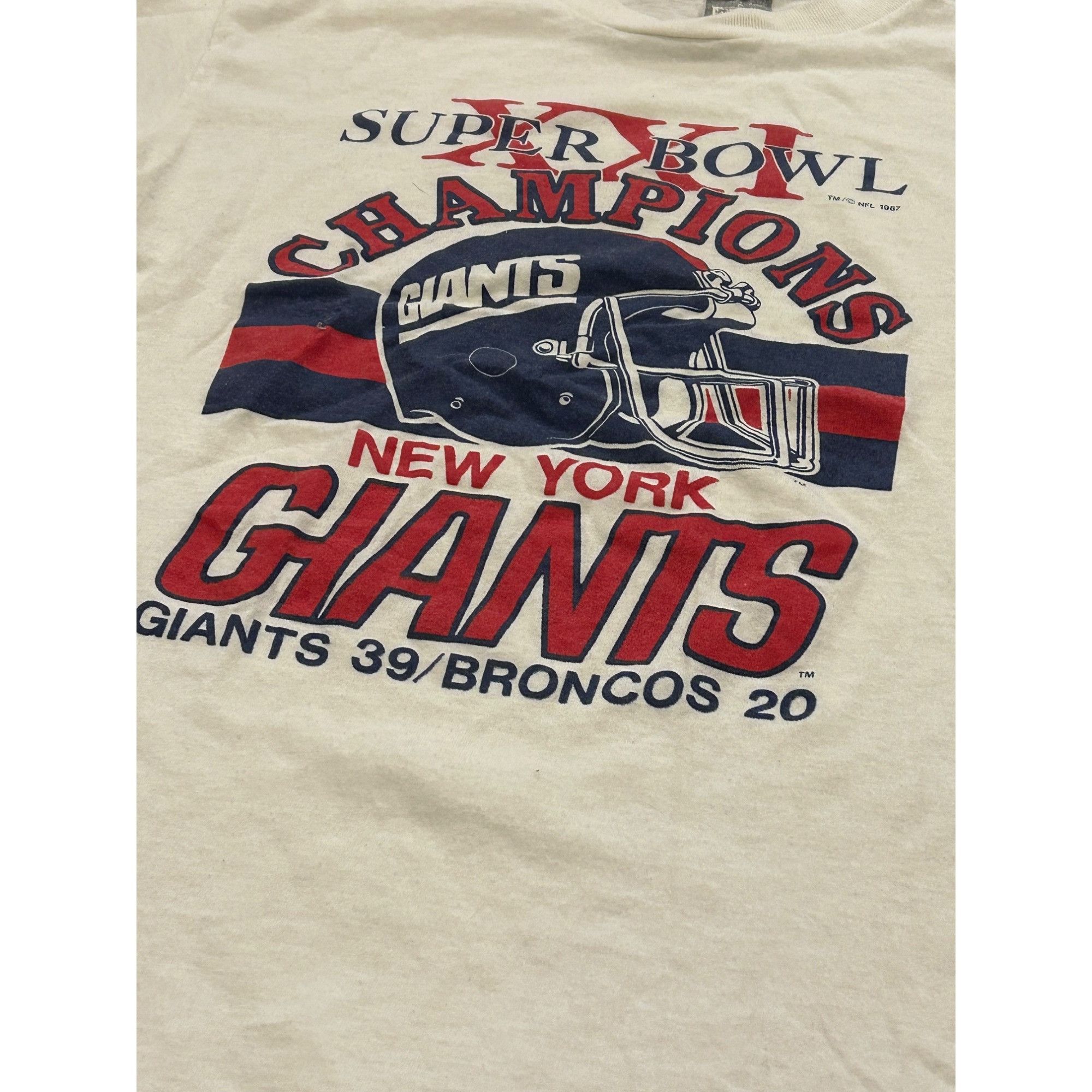 Other Vintage New York Giants Super Bowl XXI NFL Champions 1987 T- Size US L / EU 52-54 / 3 - 5 Thumbnail