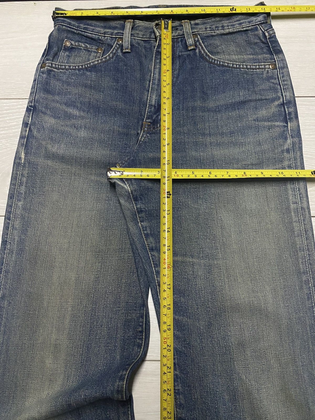 Edwin Vintage Edwin X Jeans Mud Wash Distressed Jeans Size US 28 / EU 44 - 13 Thumbnail