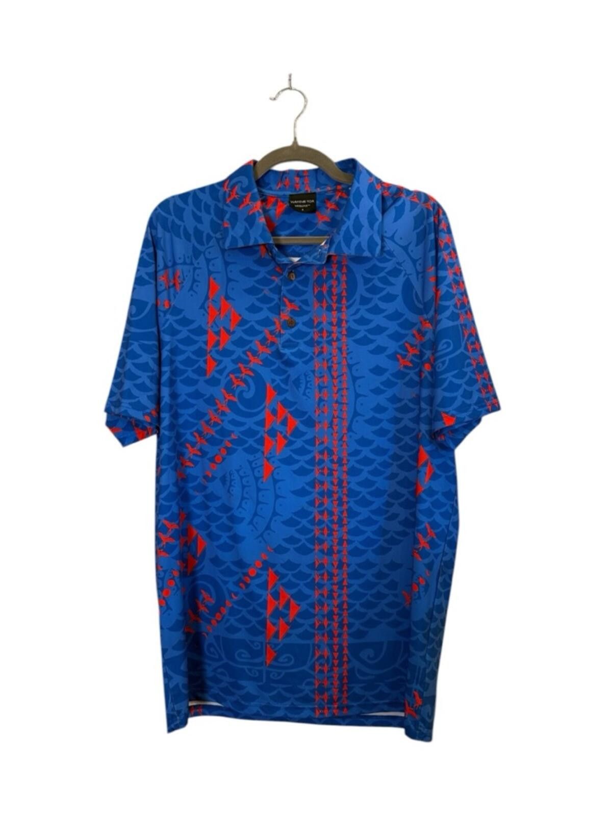 Other Wahine Toa Hawaii Men’s Polynesian Printed Polo Shirt sz S Size US S / EU 44-46 / 1 - 1 Thumbnail