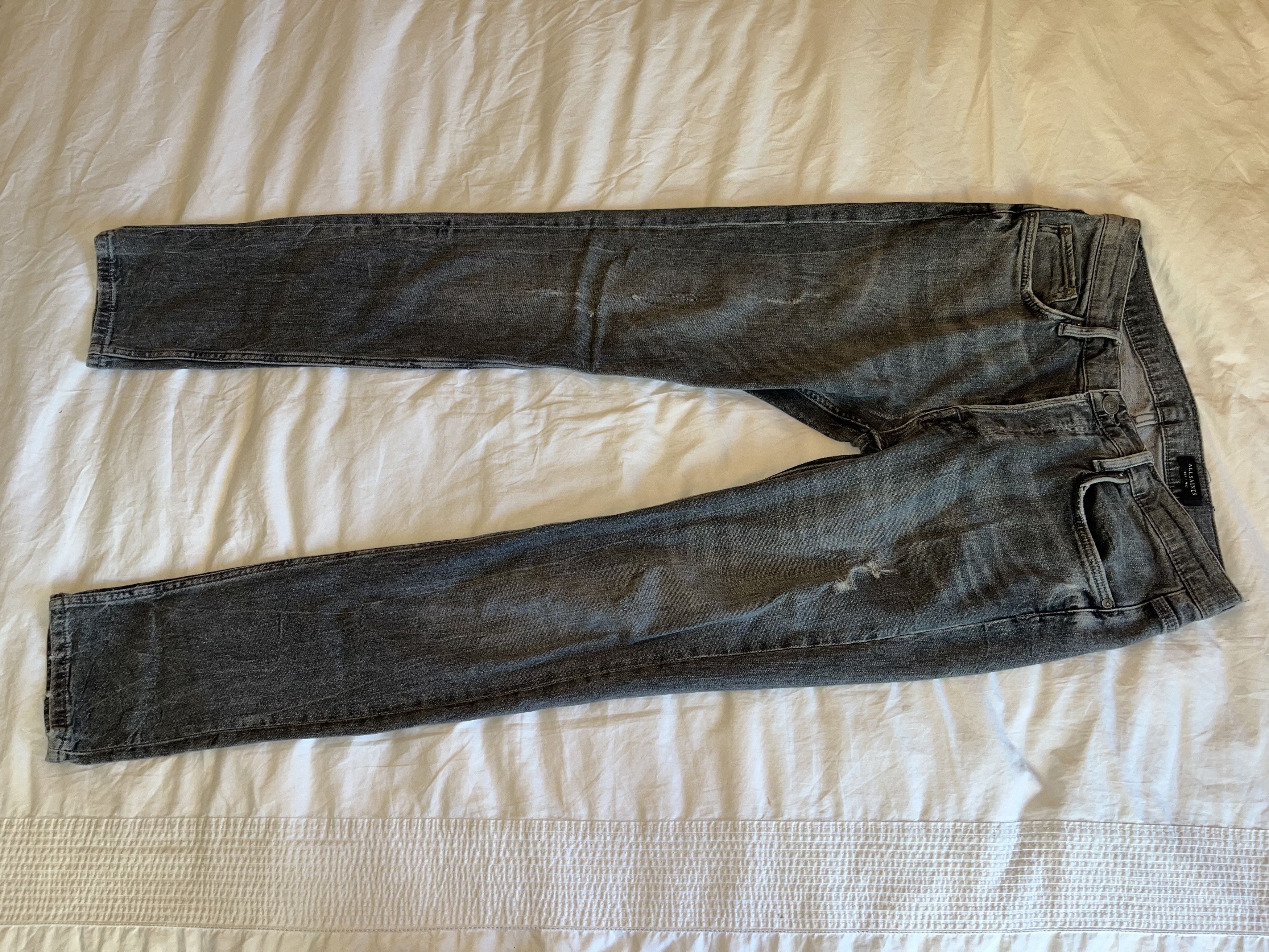 Allsaints Allsaints Gray Rex Denim Size US 32 / EU 48 - 1 Thumbnail