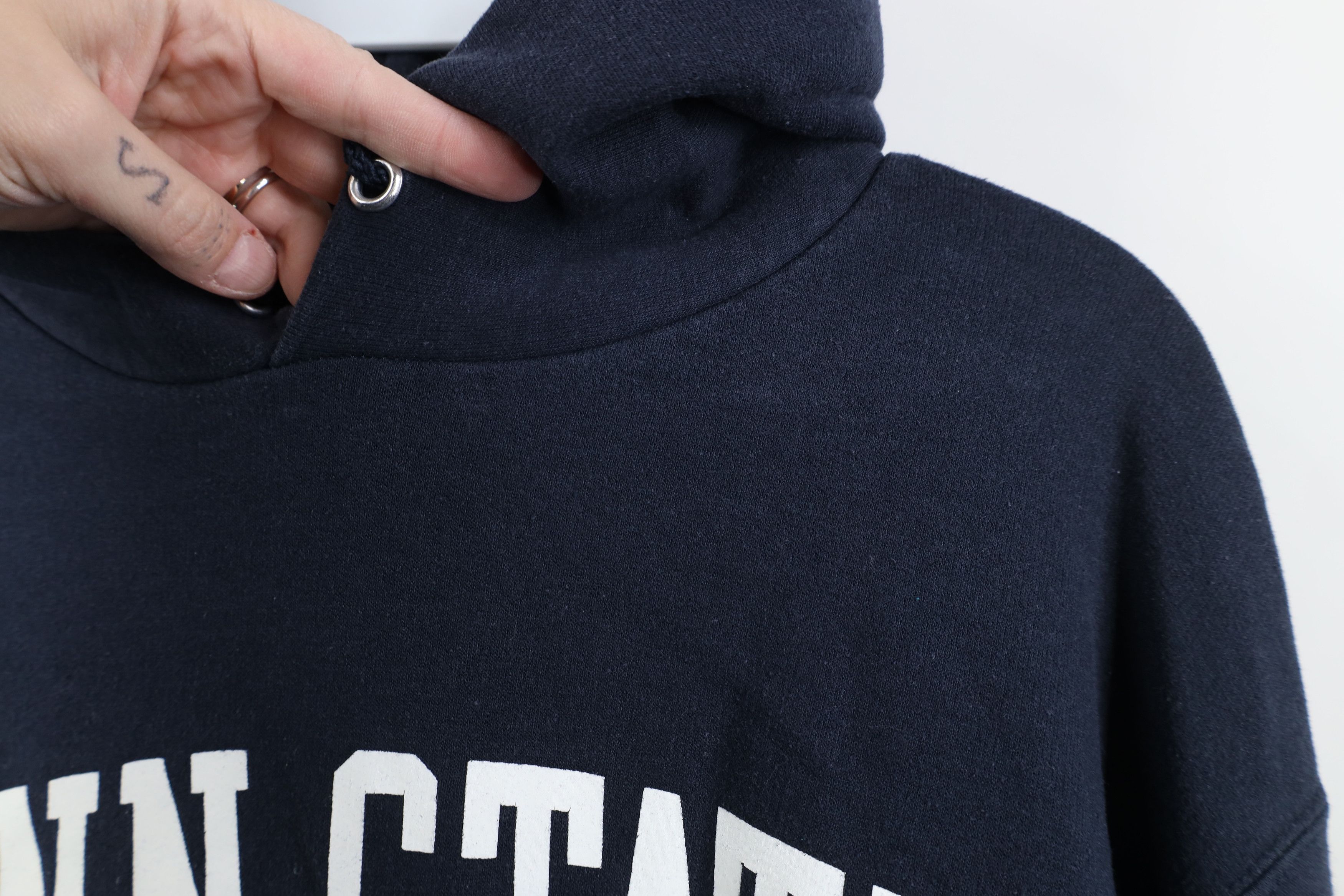 Champion Vintage Y2K Champion State University Hoodie Sweatshirt Blue Size US M / EU 48-50 / 2 - 8 Thumbnail