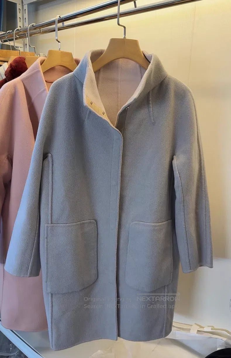 Loro Piana Loro Piana Double-Sided Baby Volcano Collar Cashmere Coat Size S / US 4 / IT 40 - 1 Thumbnail