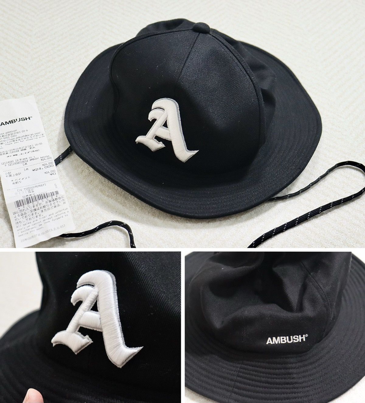 Ambush Design Ambush Black Nobo Beach Hat Size ONE SIZE - 1 Thumbnail