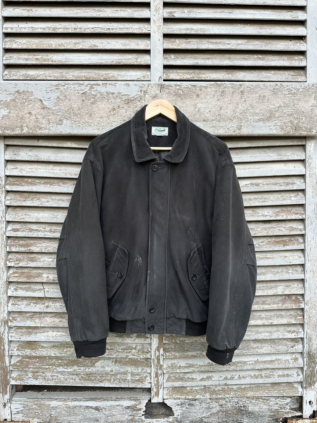 Vintage 👹THRASHED Crocodile Classic Corduroy Bomber Jacket Size US M / EU 48-50 / 2 - 4 Thumbnail