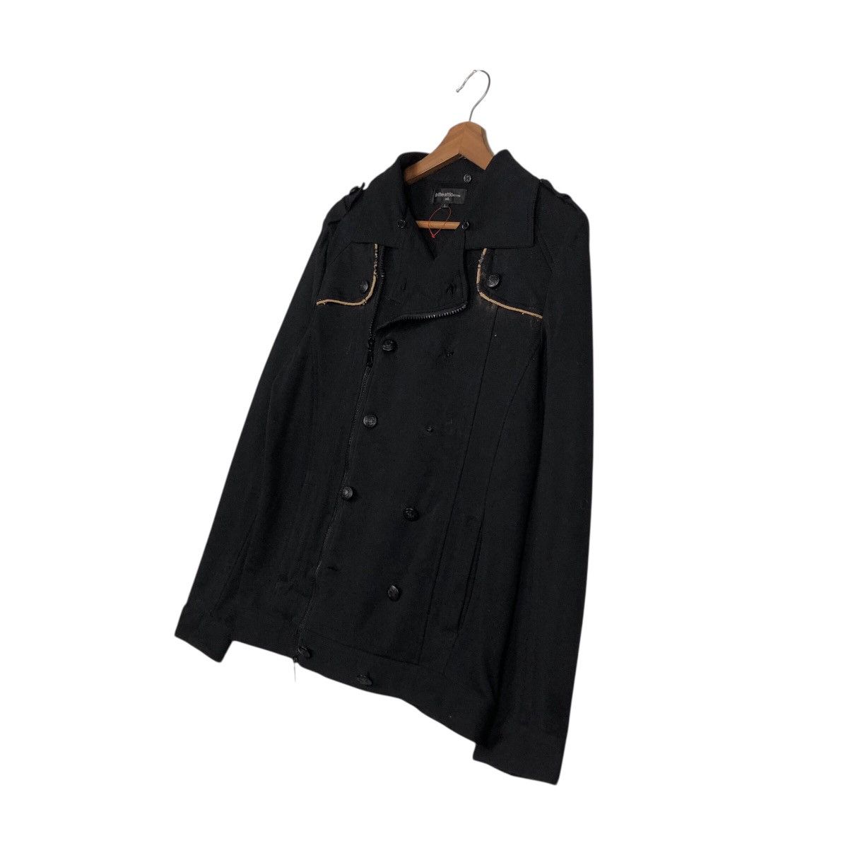 In The Attic 📌Rich Black Biker Jacket Punk In The Attic Jpn Beauty Beast Size US L / EU 52-54 / 3 - 3 Thumbnail