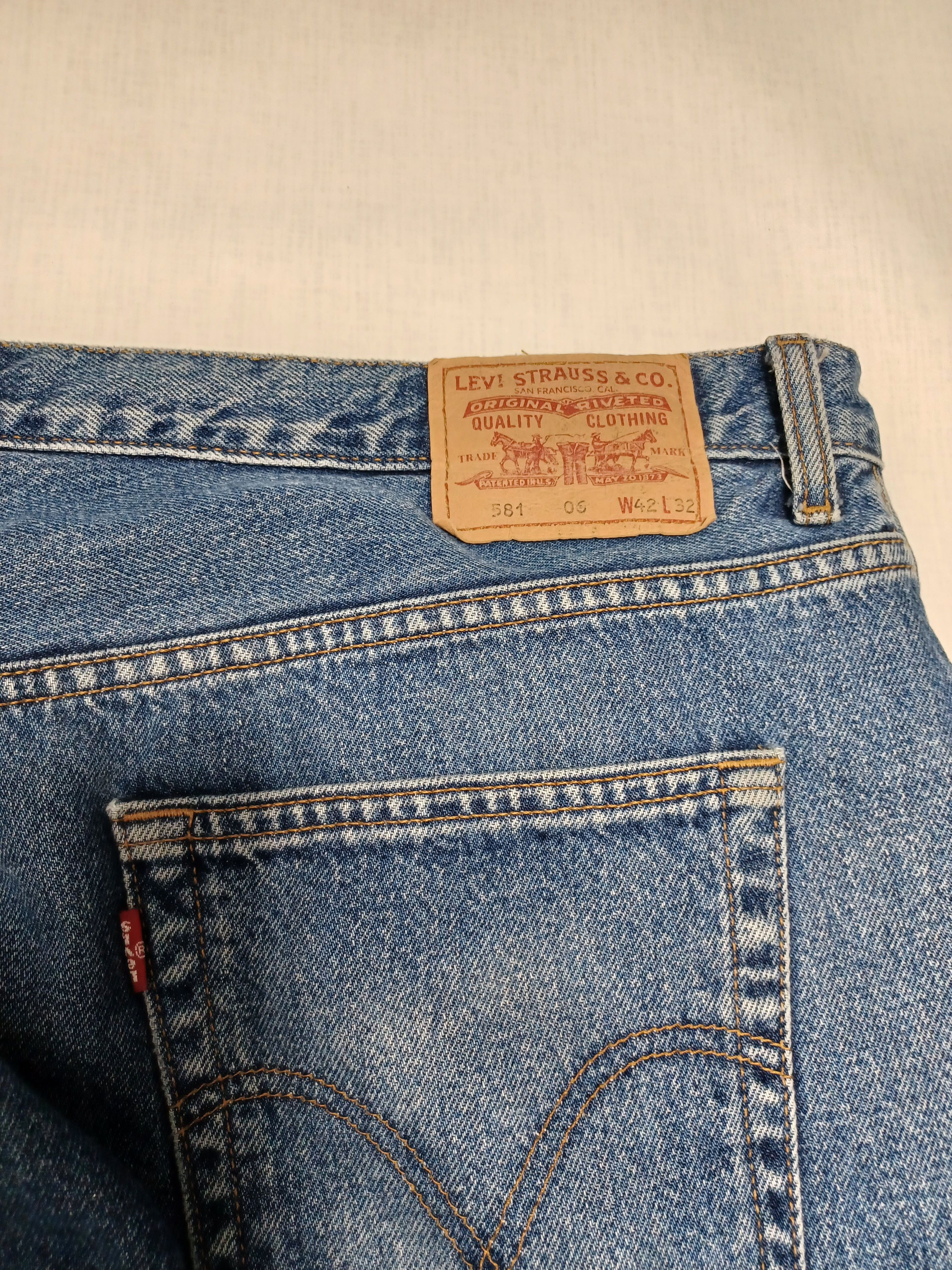 Levi's Vintage Clothing LEVIS 581 VINTAGE 90S 00S BLUE JEANS BIGSIZE DISTRESSED W42 Size US 42 / EU 58 - 4 Thumbnail