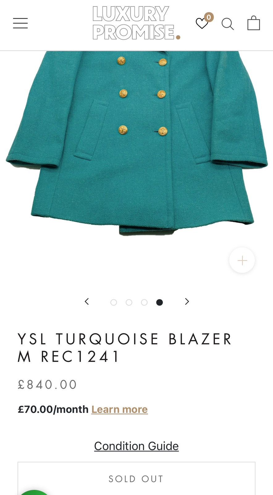 Saint Laurent Paris × Yves Saint Laurent #grailsale YVES SAINT LAURENT DOUBLE BREAST JACKET WOOL Size US M / EU 48-50 / 2 - 2 Thumbnail