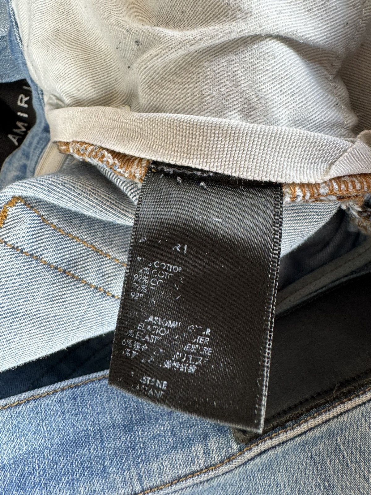 Amiri AMIRI MX1 Rare Appliqué-logo distressed jeans size 36 Size US 36 / EU 52 - 6 Thumbnail