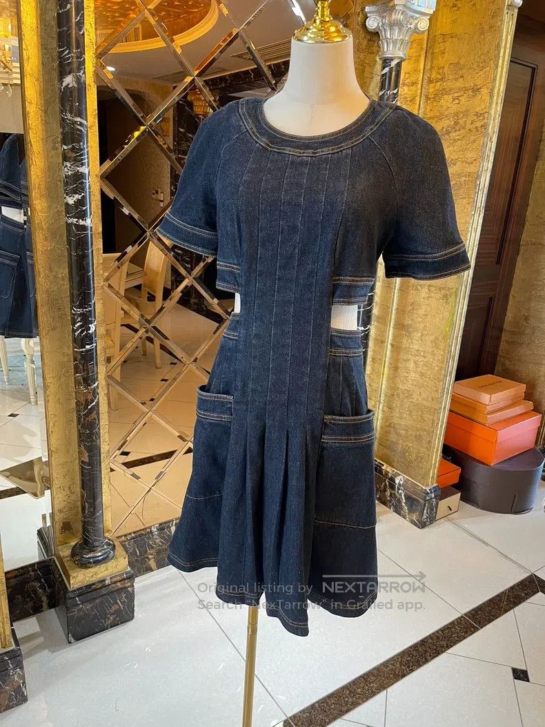 Fendi Fendi Show model high-end series side waist cut-out split Size S / US 4 / IT 40 - 4 Thumbnail
