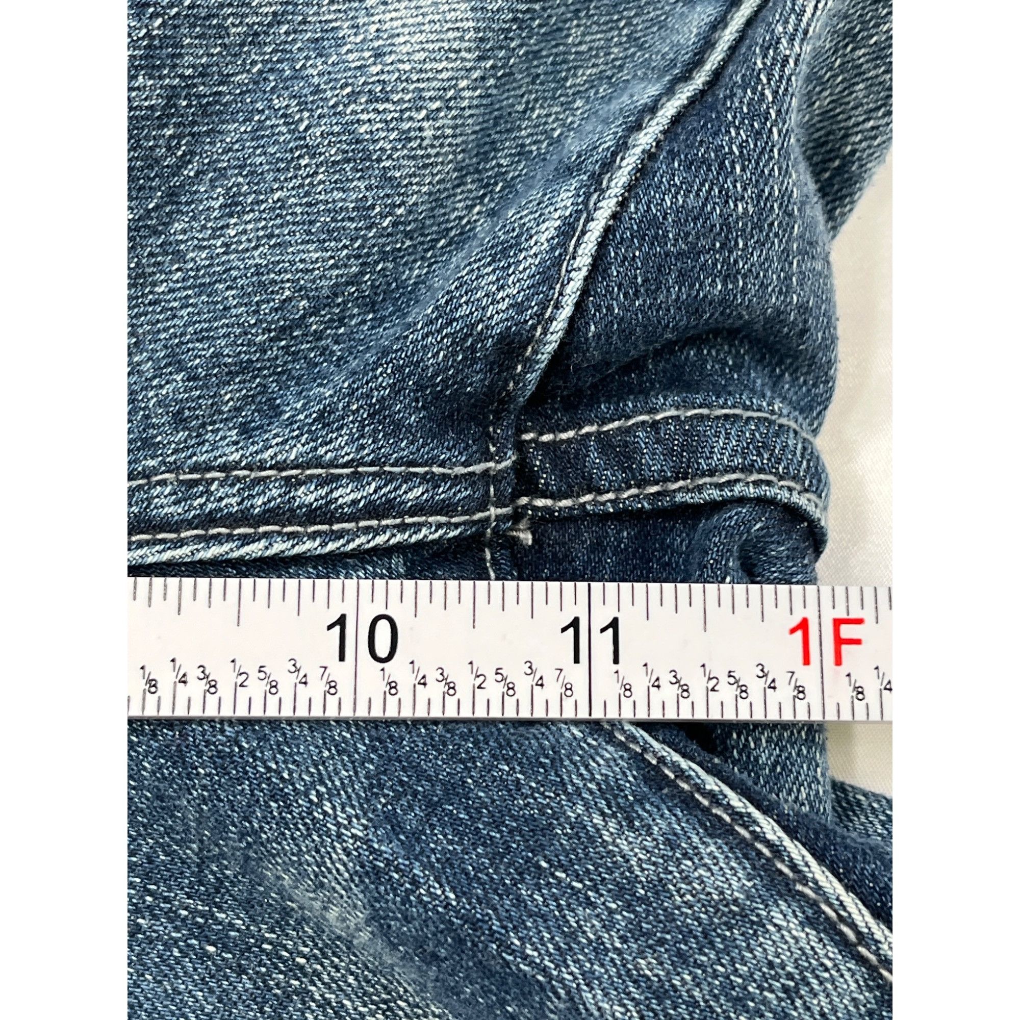 7 For All Mankind 7 For All Mankind SKU 7571 Womens Distressed Blue Denim Jean Size 22" - 10 Thumbnail