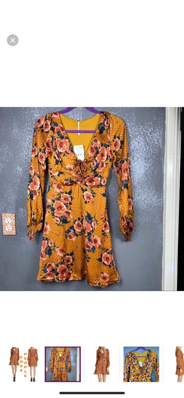 Free People Free People Morning Light floral Mini Dress Size XS / US 0-2 / IT 36-38 - 2 Thumbnail