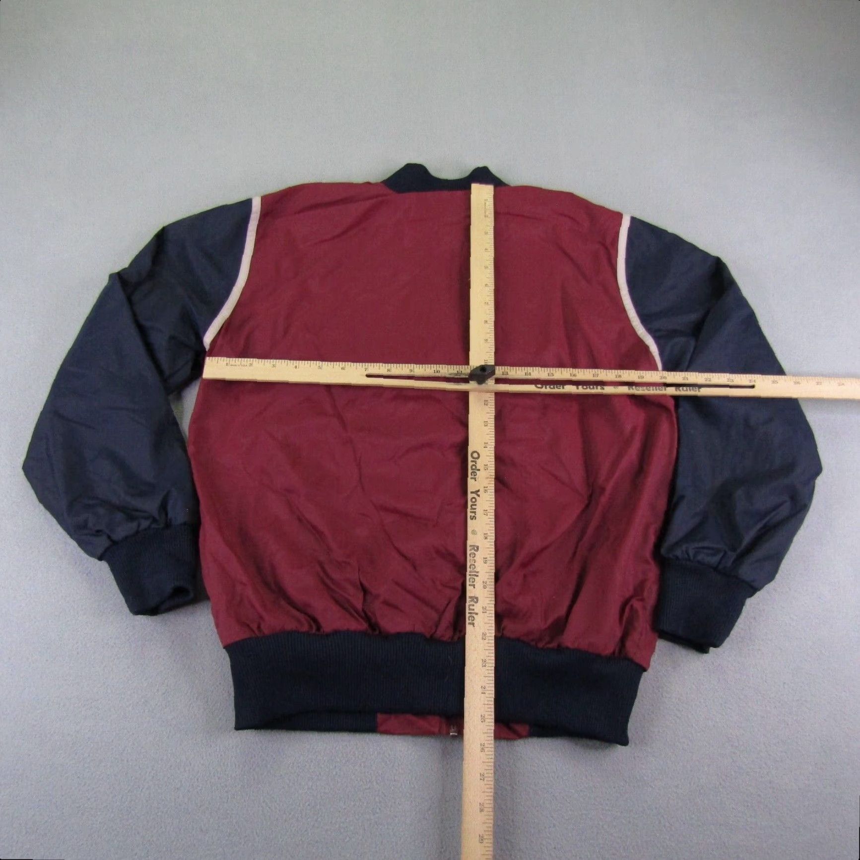 Adidas VINTAGE adidas Jacket Mens Medium Red Windbreaker 80s ZIP UP Pockets Full Zip Lined Polyester Jacket Coat Track Outdoor Sports Mens( bag) Size US M / EU 48-50 / 2 - 6 Thumbnail