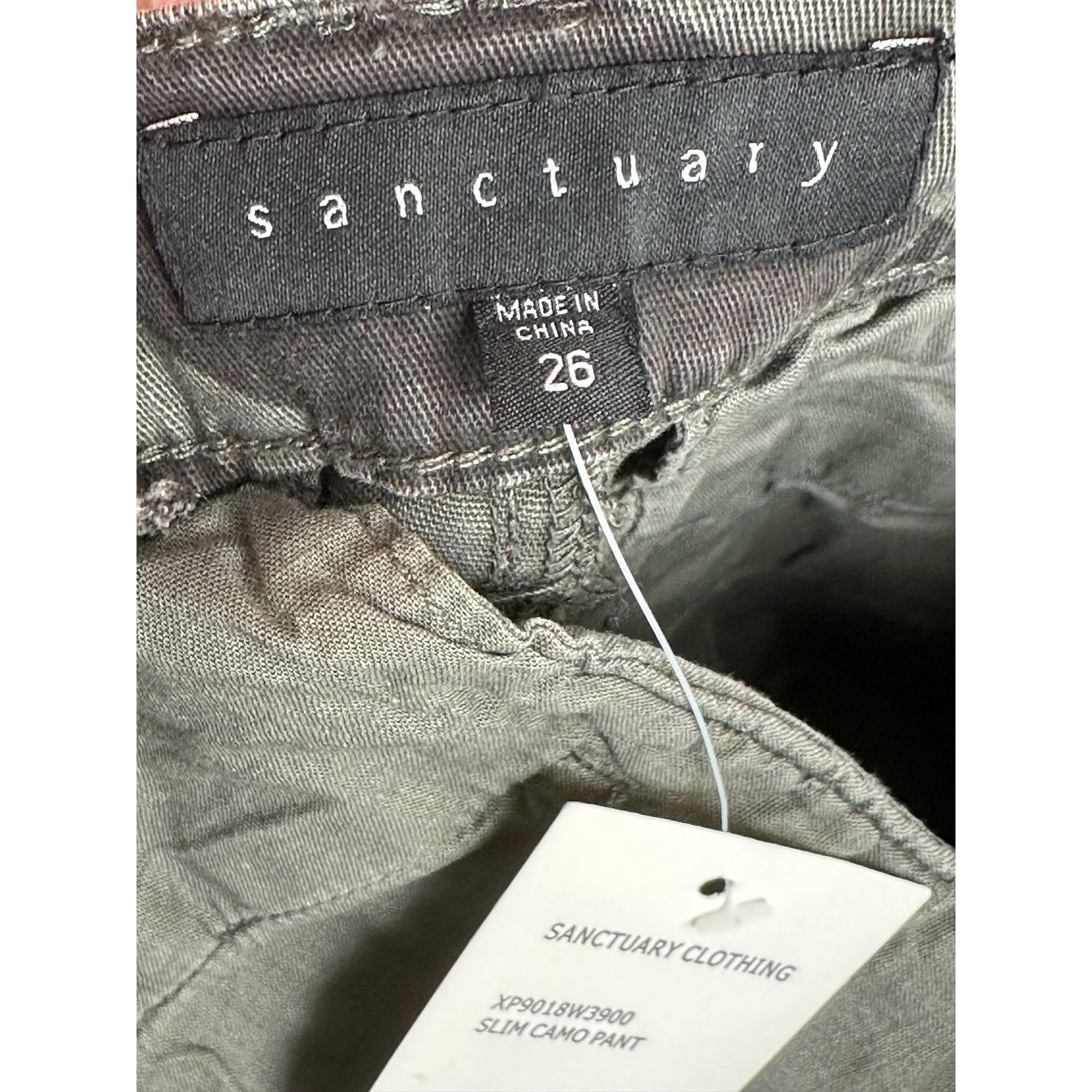 Sanctuary Sanctuary green slim camo jeans size 26 Size 30" / US 8 / IT 44 - 3 Thumbnail