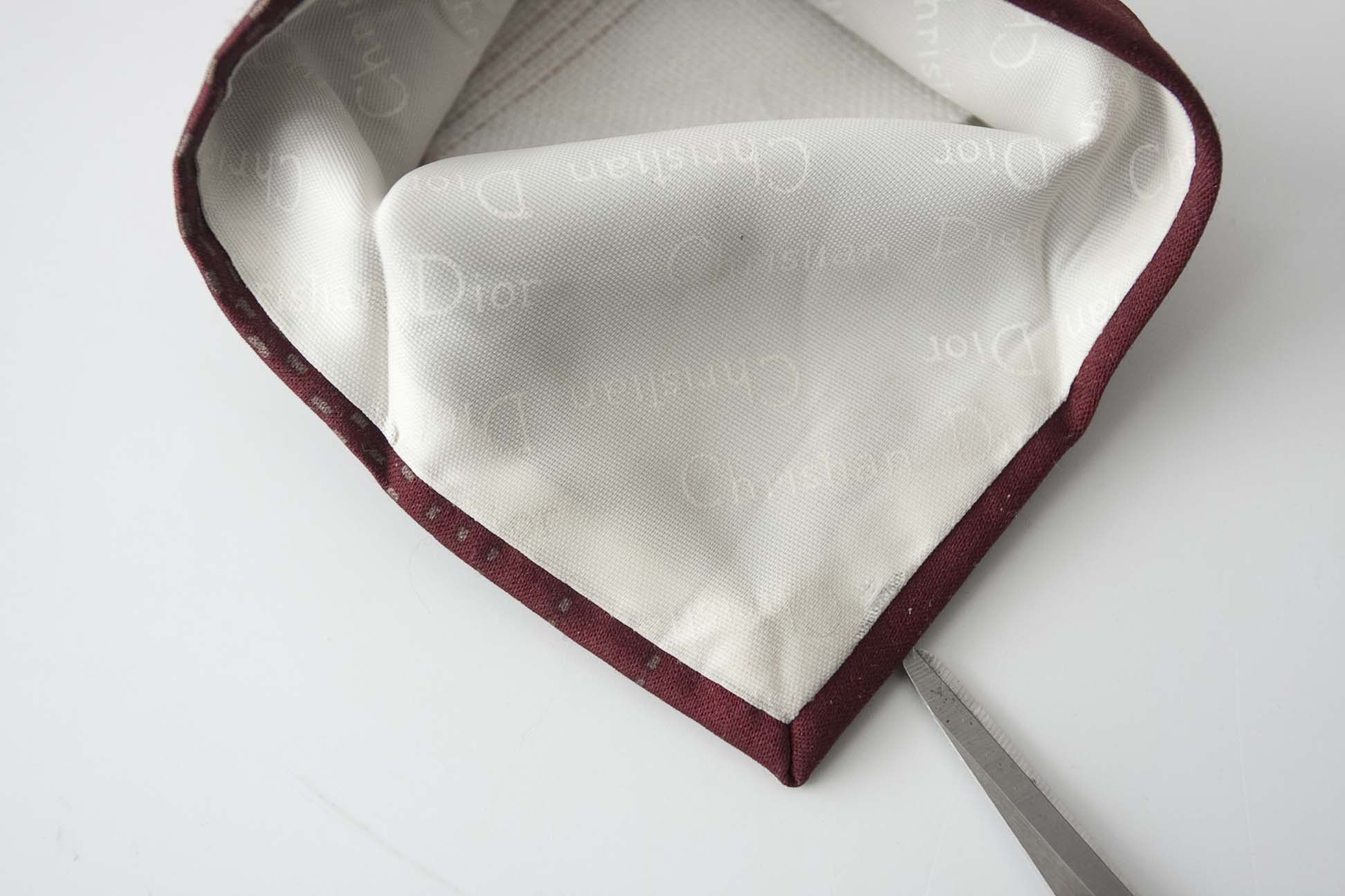 Christian Dior Monsieur × Vintage Christian Dior Monsieur Tie Vintage Polyester Burgundy Size ONE SIZE - 3 Thumbnail