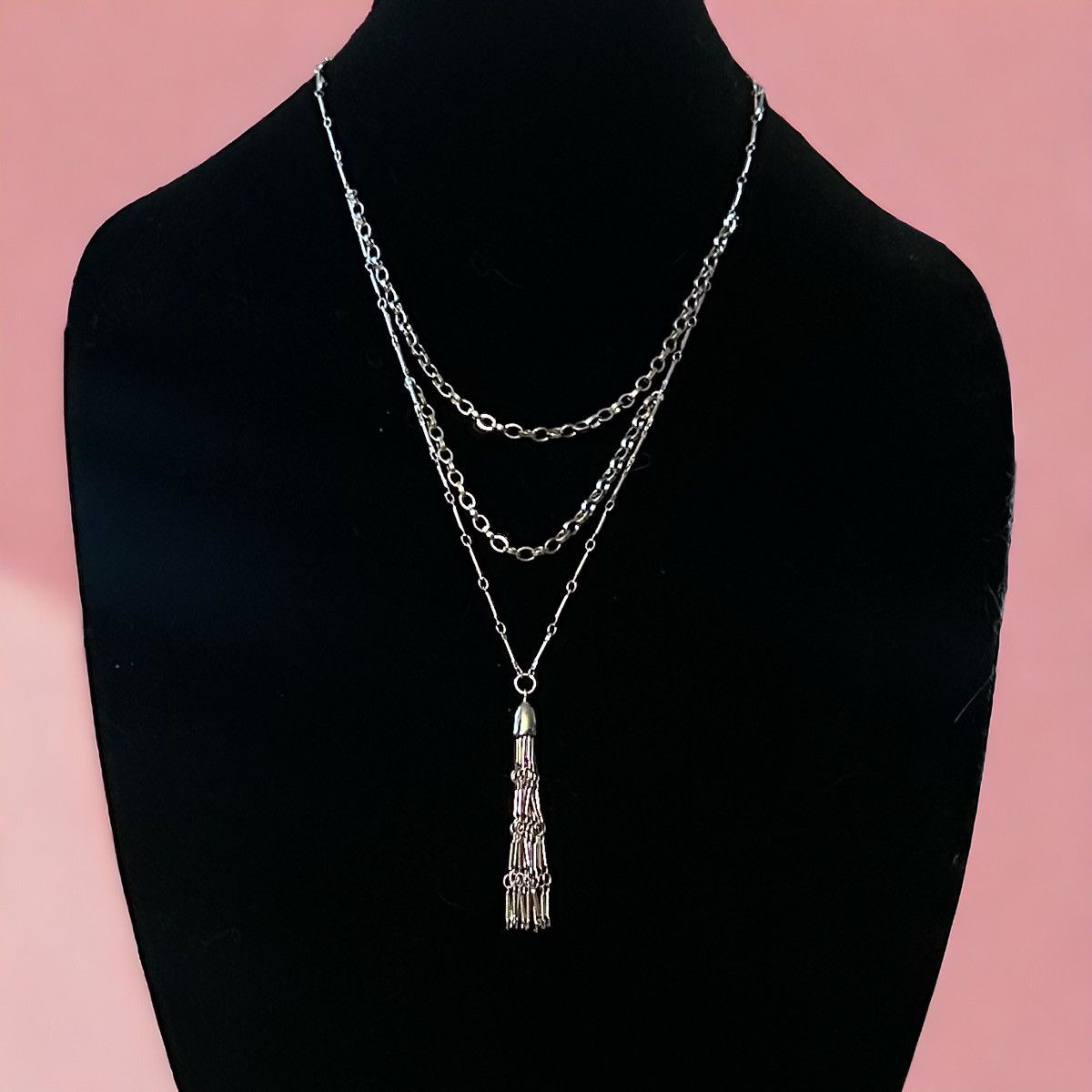 Jessica Simpson Jessica Simpson layered tassel pendant necklace Size ONE SIZE - 1 Thumbnail