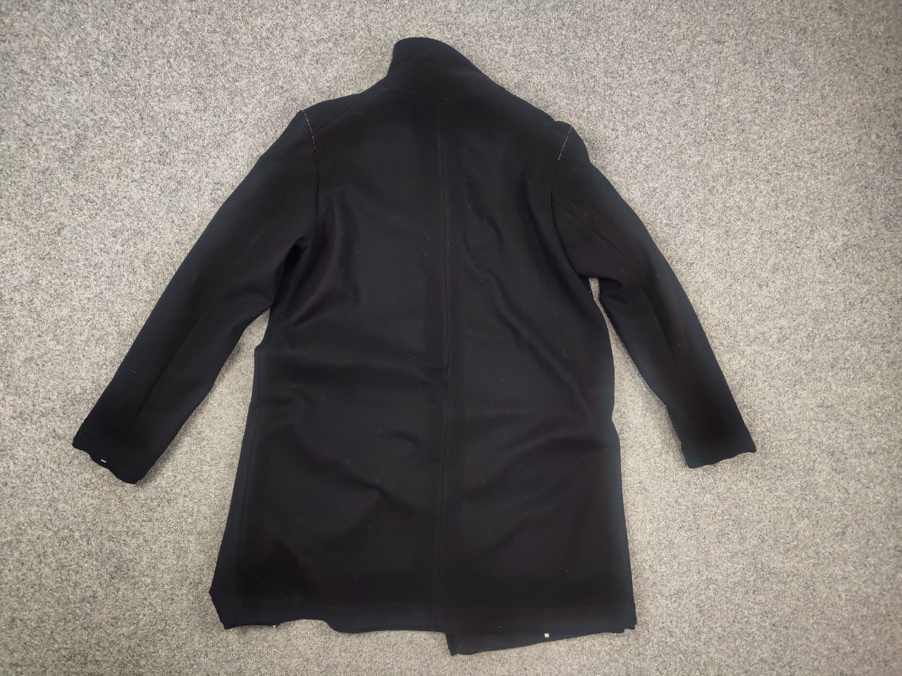 Japanese Brand Umit Unal Navy Wool asymmetrical Handmade Coat Jacket Size US M / EU 48-50 / 2 - 7 Thumbnail