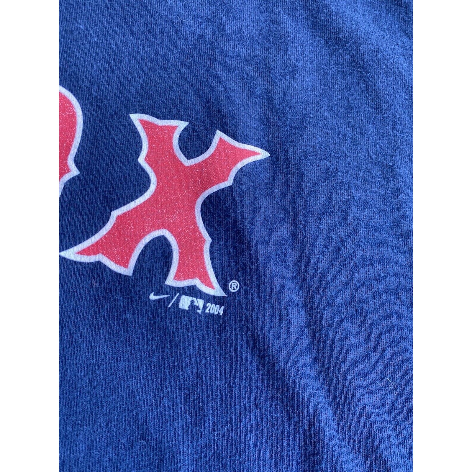 Nike Vintage Y2K 2000s Nike Center Swoosh Boston Red Sox Shirt Size US XL / EU 56 / 4 - 4 Thumbnail