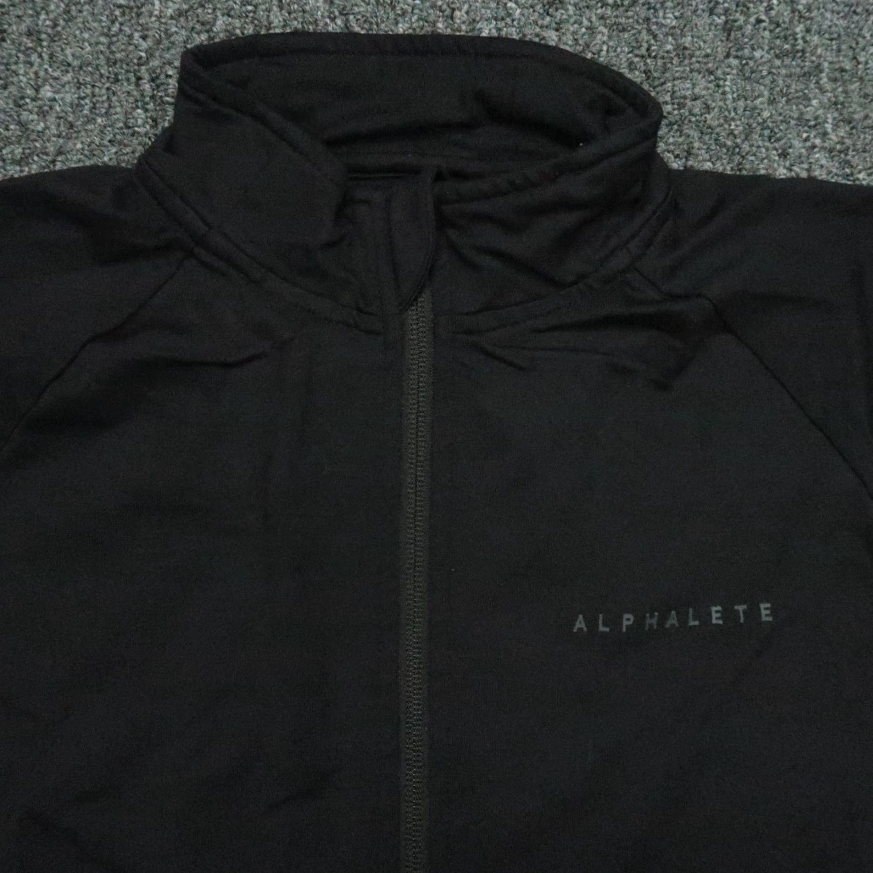 Vintage Alphalete Jacket Mens Small Black Full Zip Pockets Training Track Size US S / EU 44-46 / 1 - 2 Thumbnail
