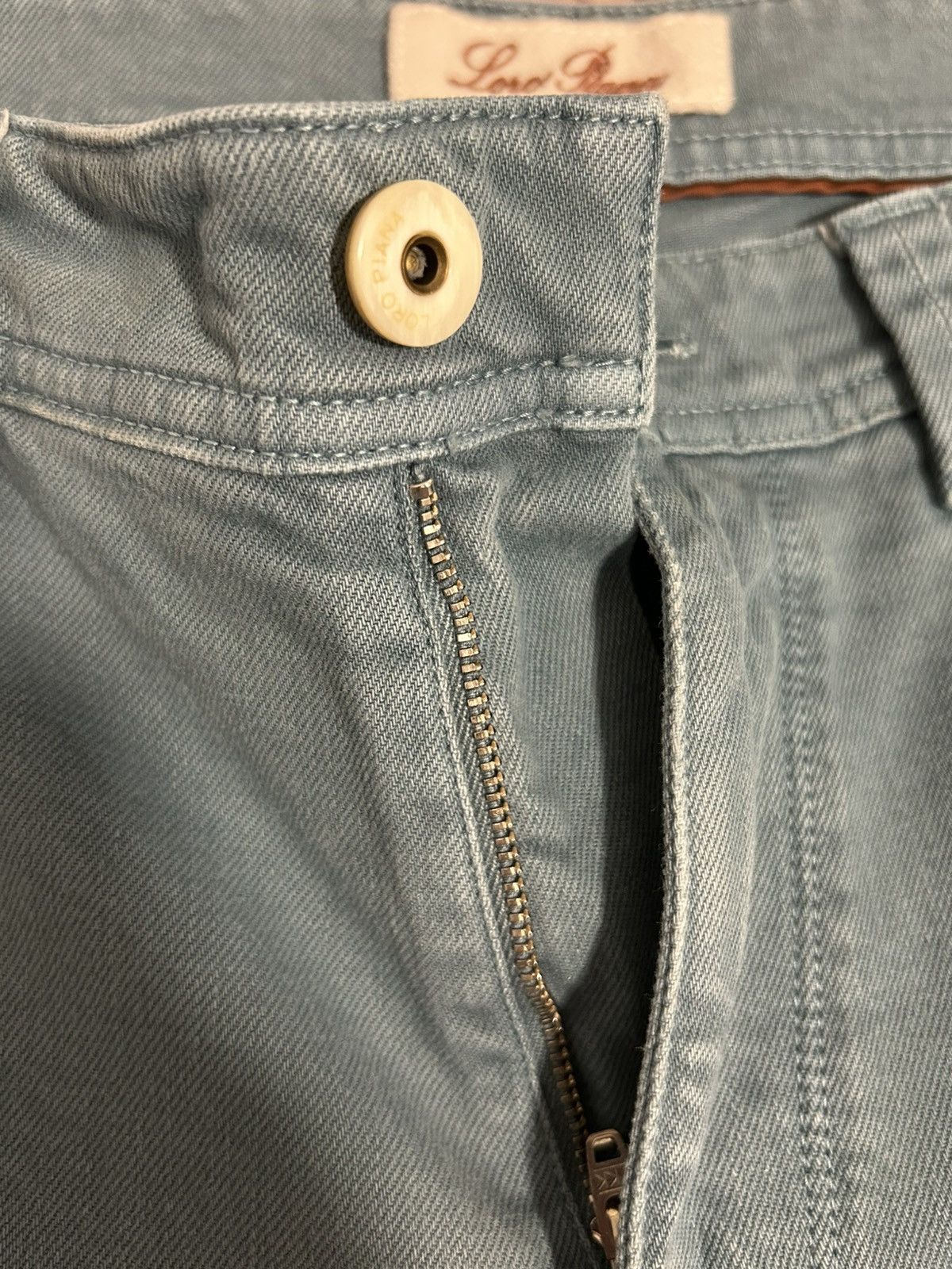 Loro Piana Loro Piana Mens Blue/Teal Jeans Size 35 Size US 35 - 3 Thumbnail