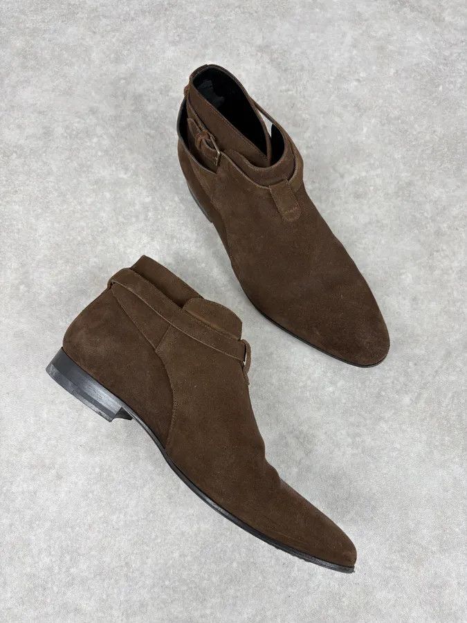 Saint Laurent Paris 2010s Saint Laurent Brown Suede Leather Classy Boots Size US 9 / EU 42 - 6 Thumbnail