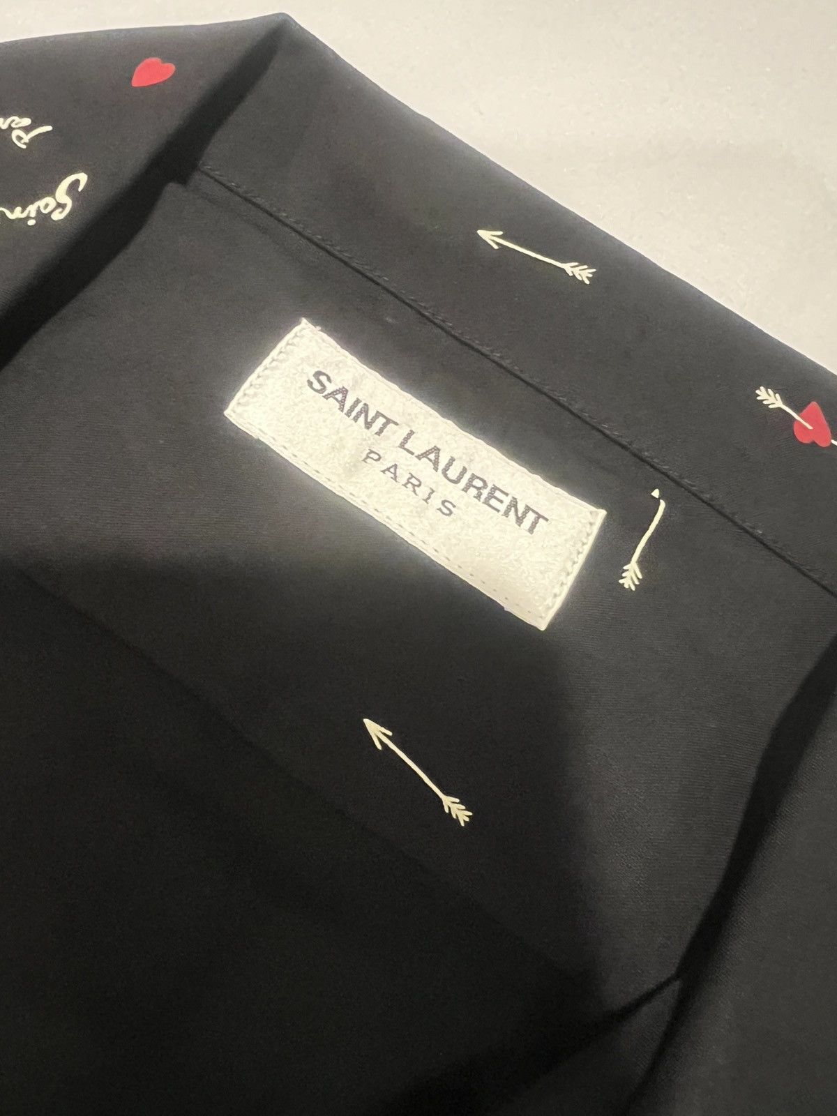 Saint Laurent Paris Saint Laurent men viscose short sleeve shirt.42/16.5. $890 Size US XL / EU 56 / 4 - 5 Thumbnail