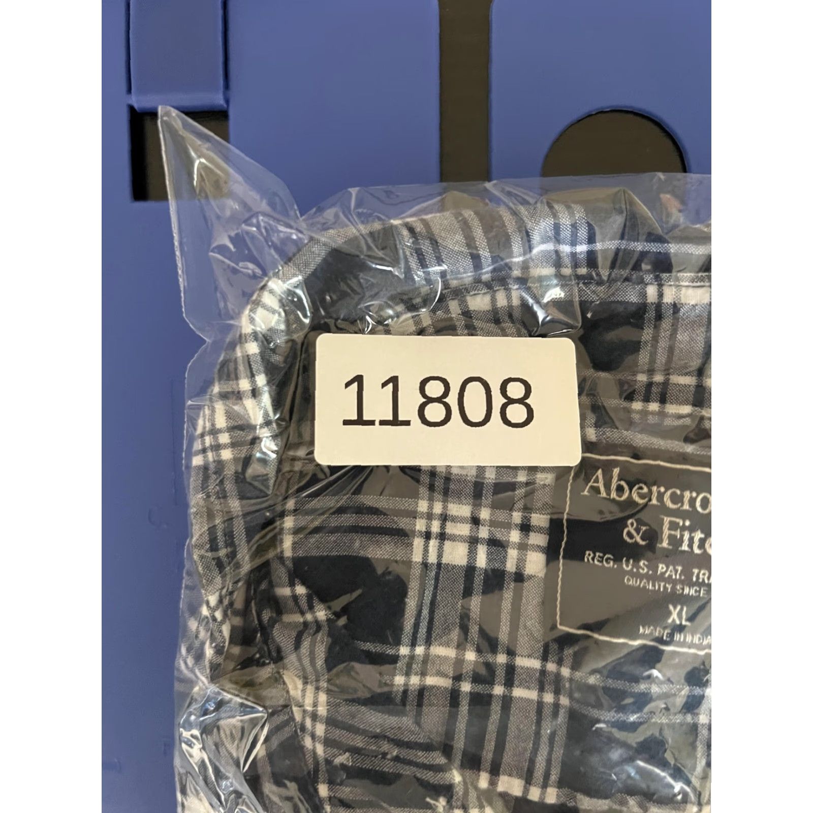 Abercrombie & Fitch Abercrombie & Fitch Shirt Mens XL Blue Plaid Long Sleeve Button Front Casual Size US XL / EU 56 / 4 - 7 Thumbnail