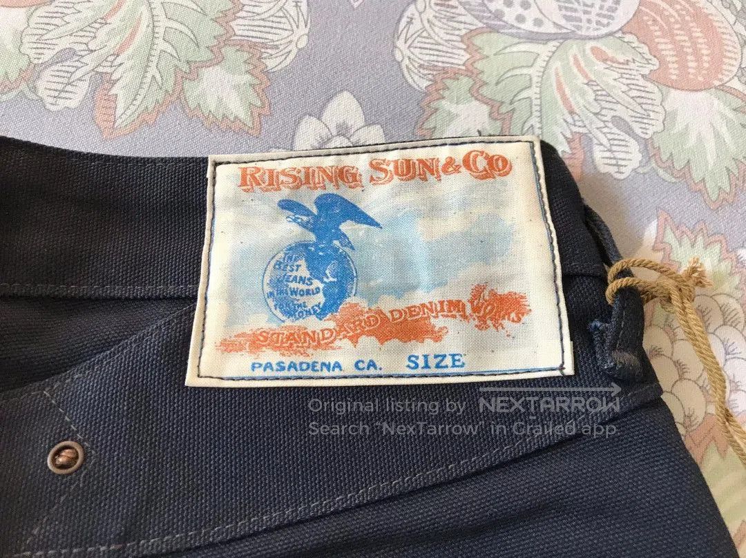 Rising Sun & Co. Rising Sun Blacksmith Navy Canvas Work Pants. Size US 29 - 8 Thumbnail