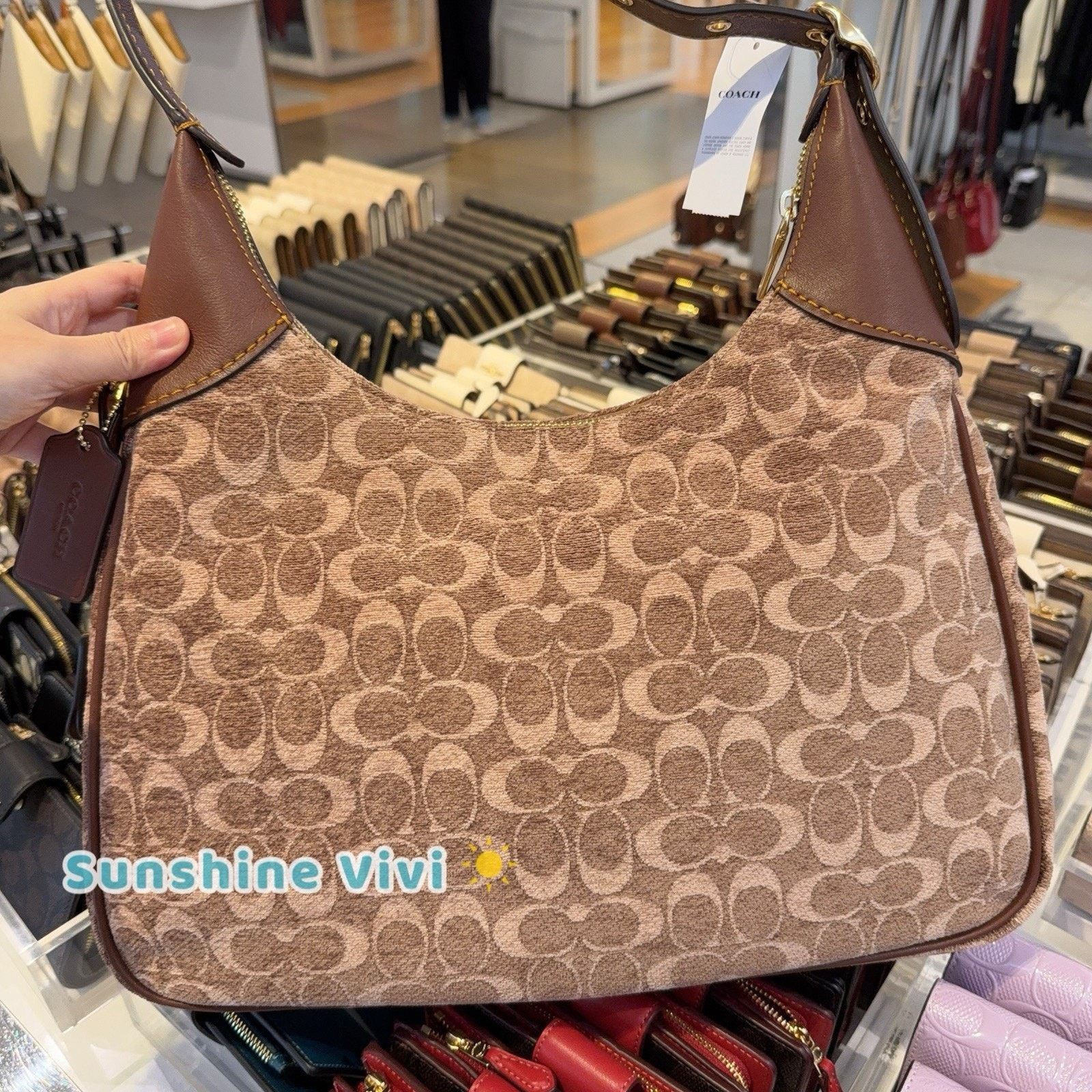 Coach NWT Coach CCE49 Ella Shoulder Bag Signature Chenille Size ONE SIZE - 5 Thumbnail