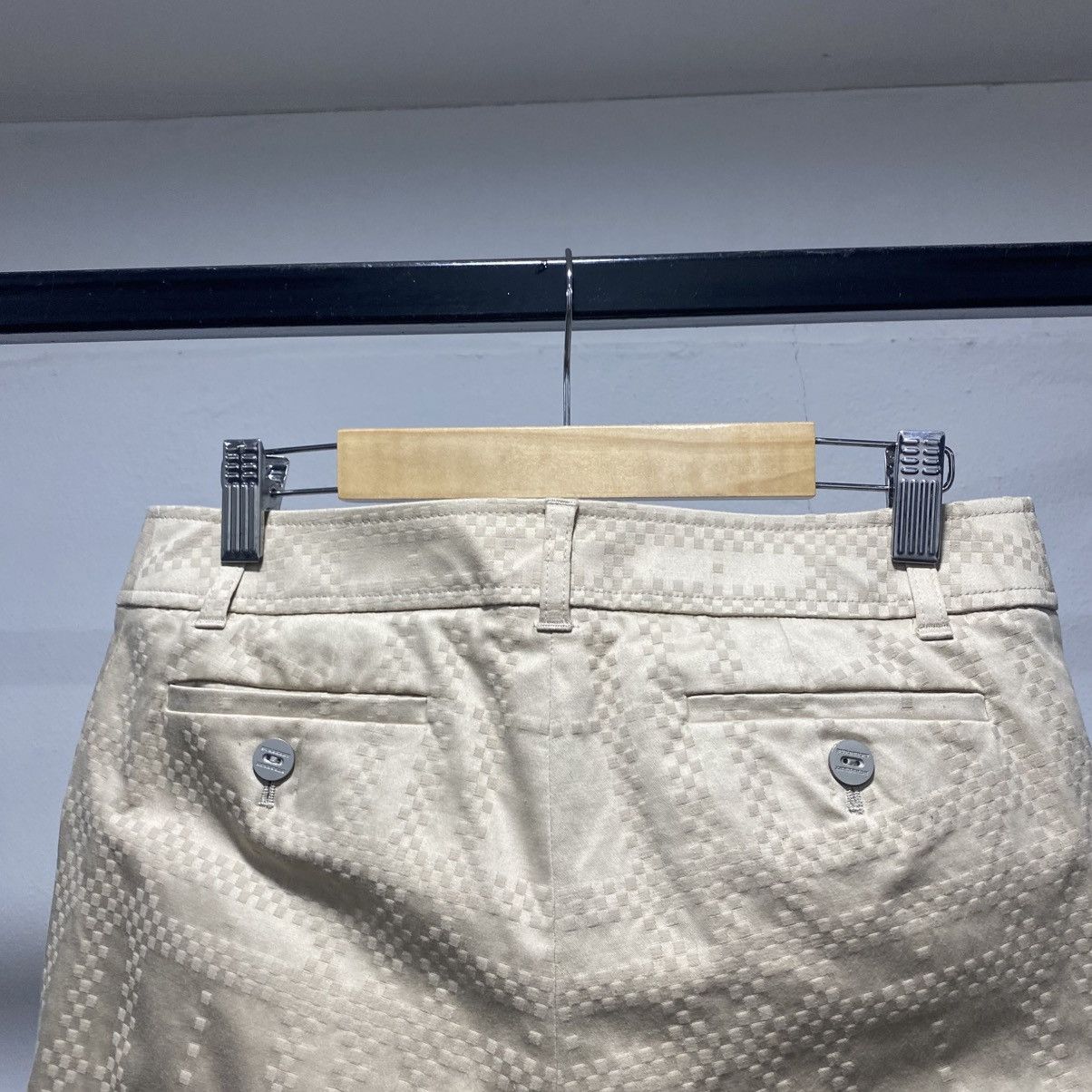 Burberry × Designer Sickkk☠️Burberry 3D Braille Flare Pants Trousers Size 29" - 5 Thumbnail