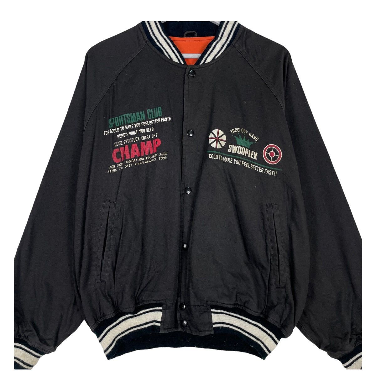 Japanese Brand × Sports Specialties 💥SWOOPLEX SPORTMAN CLUB BOMBER JACKET Size US L / EU 52-54 / 3 - 6 Thumbnail
