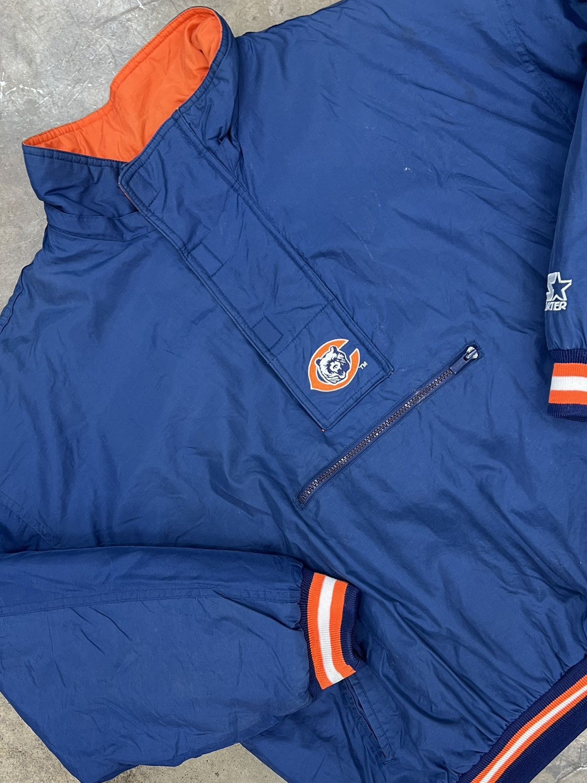 NFL × Vintage Vintage 90s Starter NFL Chicago Bears Quarter Pullover Large Size US L / EU 52-54 / 3 - 1 Thumbnail
