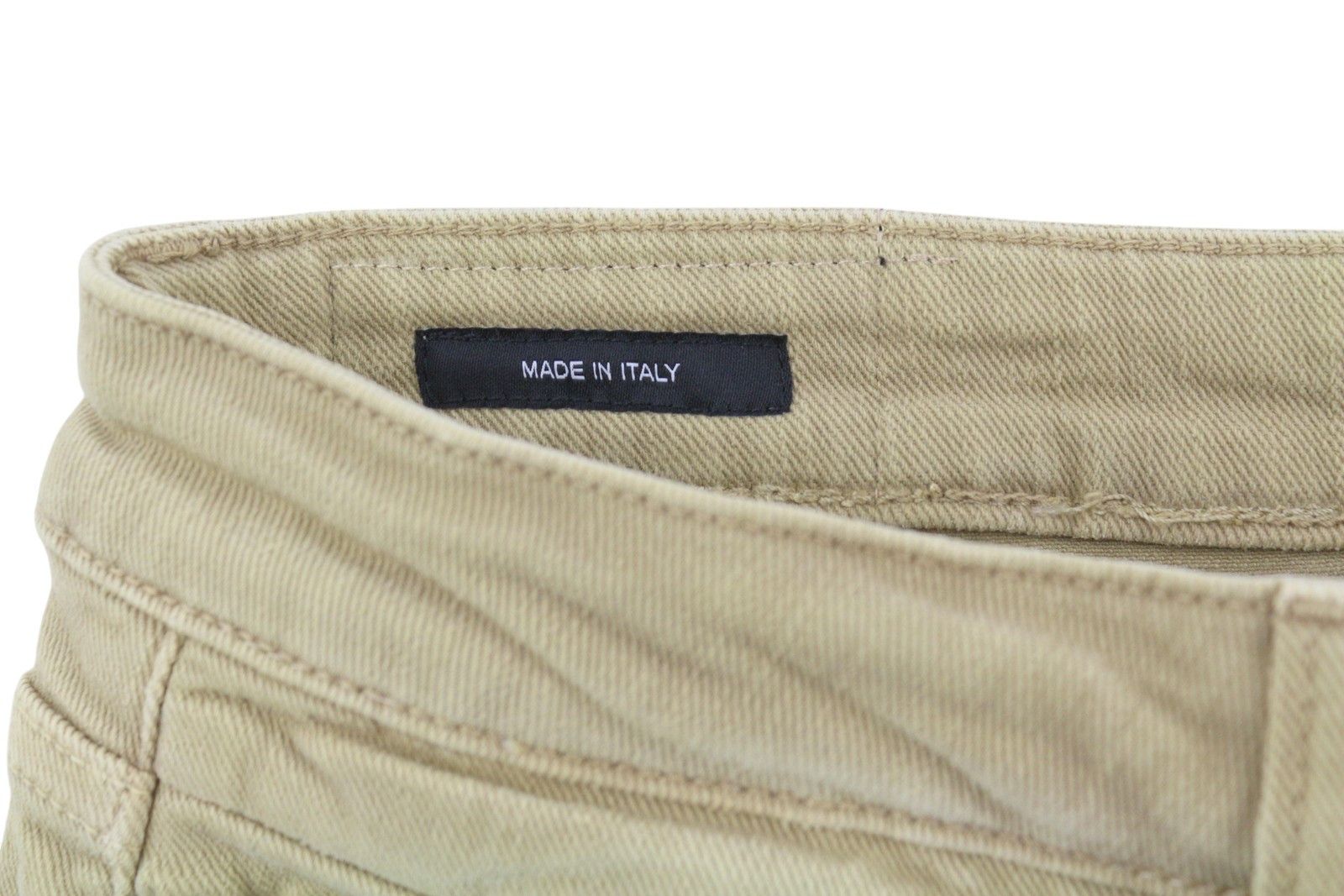 R13 BOY STRAIGHT 28 Khaki Stretch Denim Cropped Pockets 86303 Size 28" / US 6 / IT 42 - 7 Thumbnail
