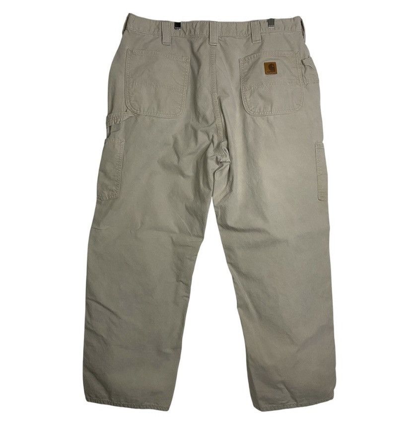 Carhartt Carhartt Carpenter Pants Mens Work Utility Beige 40x30 EUC Size US 40 / EU 56 - 2 Thumbnail
