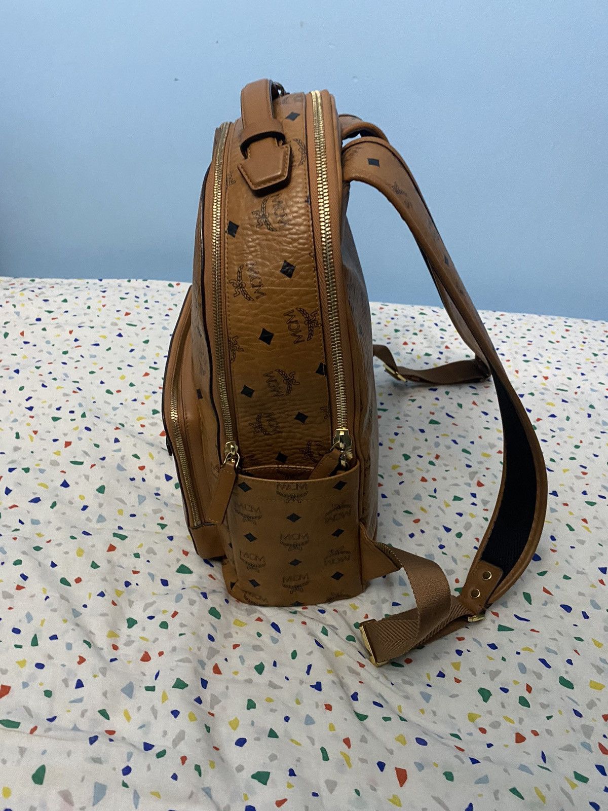 MCM MCM Stark Backpack In Visetos Size ONE SIZE - 6 Thumbnail