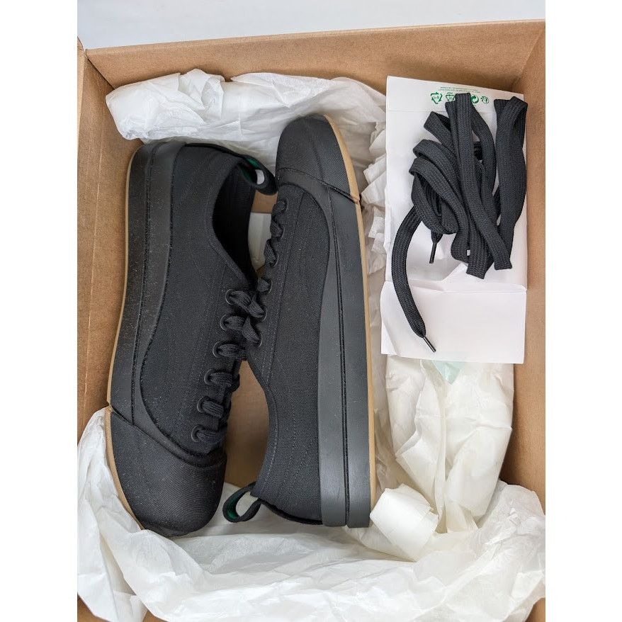 Bottega Veneta o1rshd1 Canvas Vulcan Sneaker in Black Size US 11 / EU 44 - 14 Thumbnail