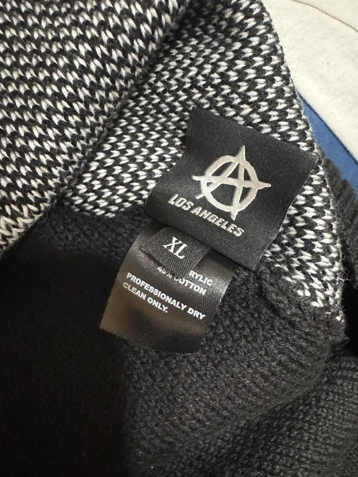 Revenge Arch Logo Knit Black/White Size US XL / EU 56 / 4 - 5 Thumbnail