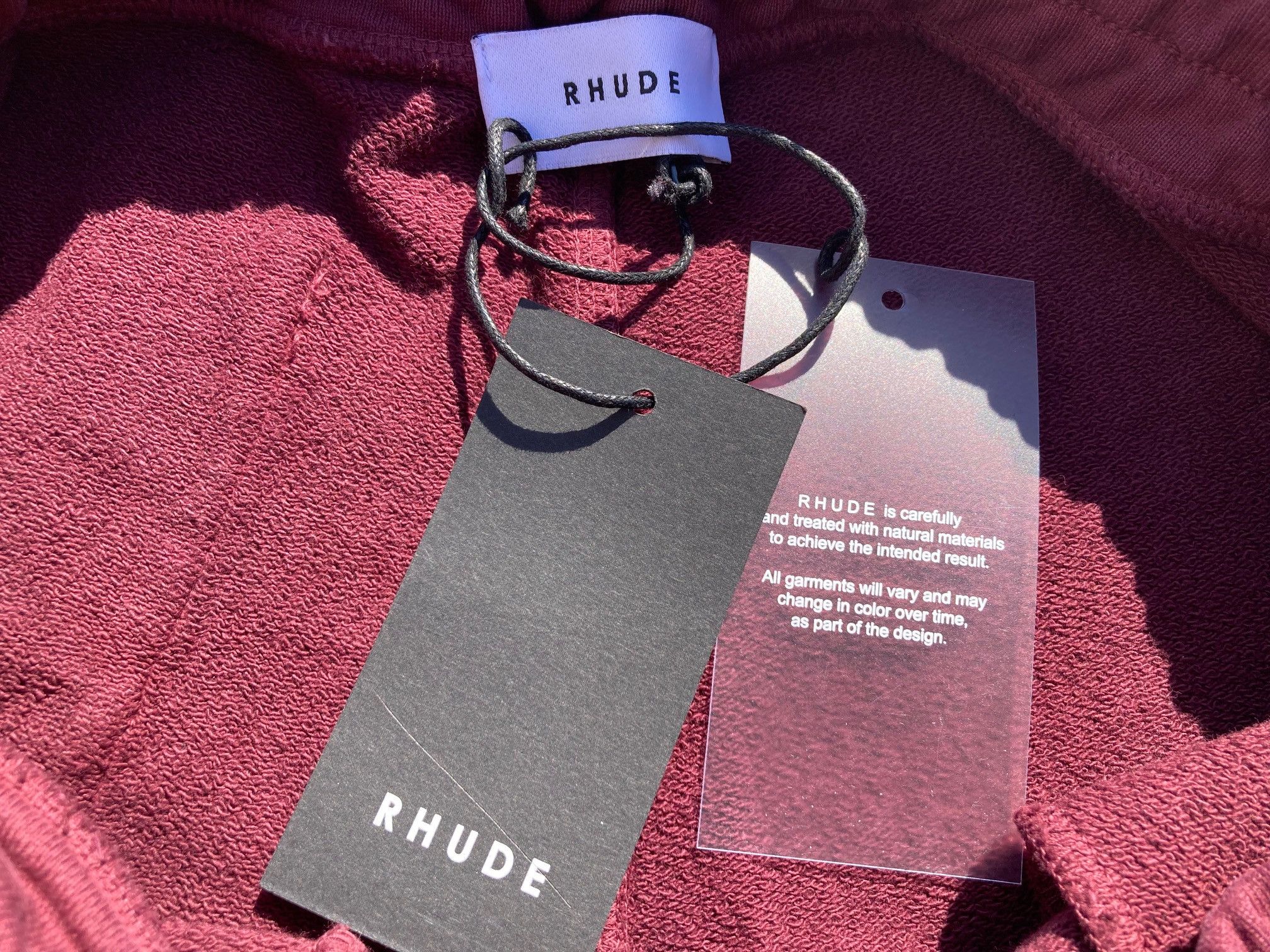 Rhude Rhude Bordeaux Sweat Shirts Size US 34 / EU 50 - 4 Thumbnail