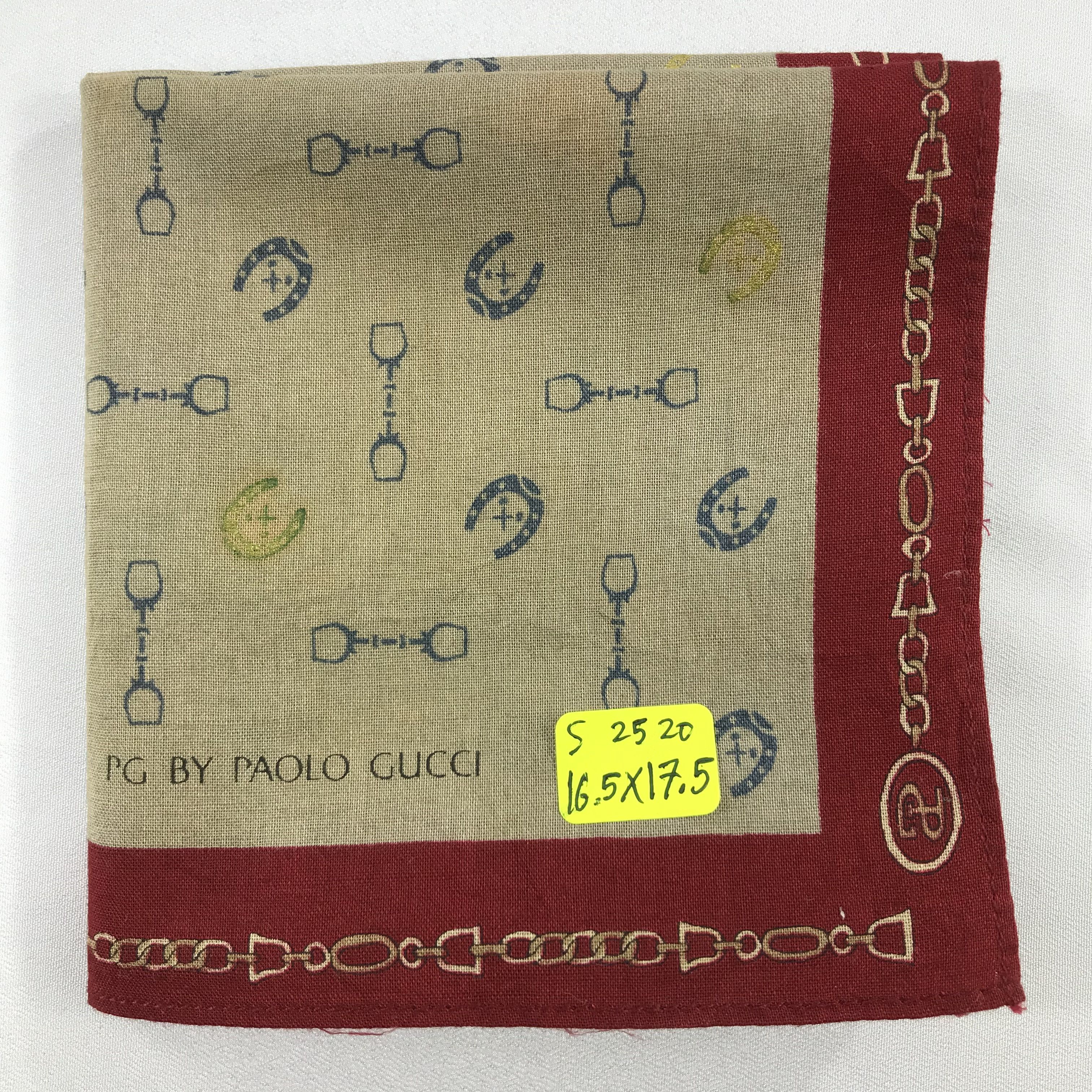 Paolo Gucci × Vintage Paolo Gucci Bandana / Handkerchief / Neckerchief - S2520 Size ONE SIZE - 5 Thumbnail