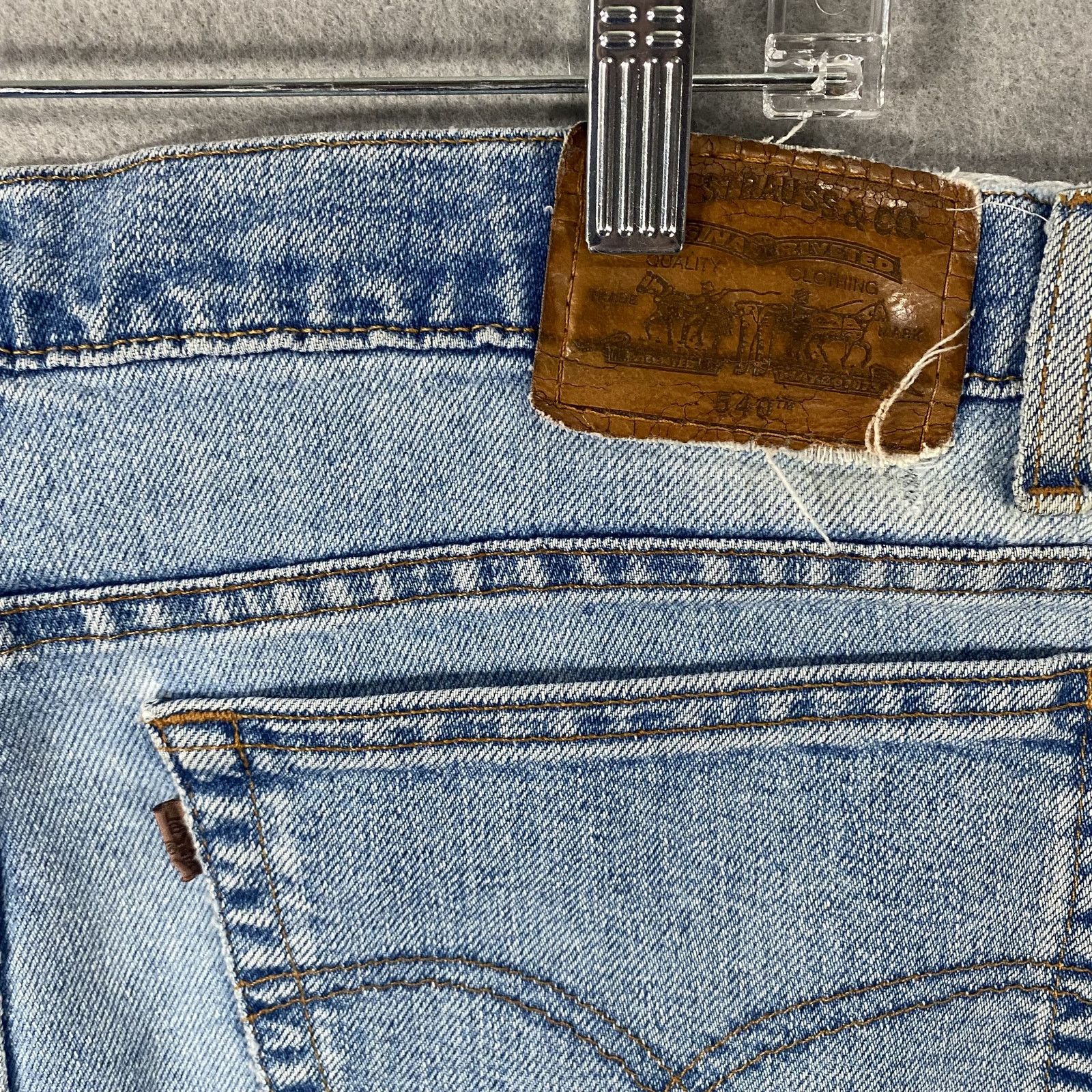 Levi's Vtg Levis 540 Denim Blue Jeans Brown Tab Mens W40xL34 Size US 40 / EU 56 - 9 Thumbnail