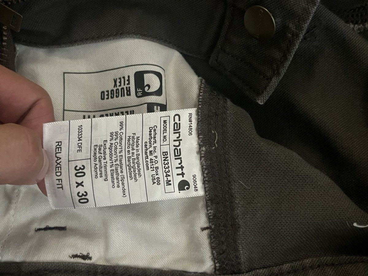 Carhartt BROWN CARHARTT RELAXED FIT DUCK DOUBLE-KNEE UTILITY Size US 30 / EU 46 - 6 Thumbnail