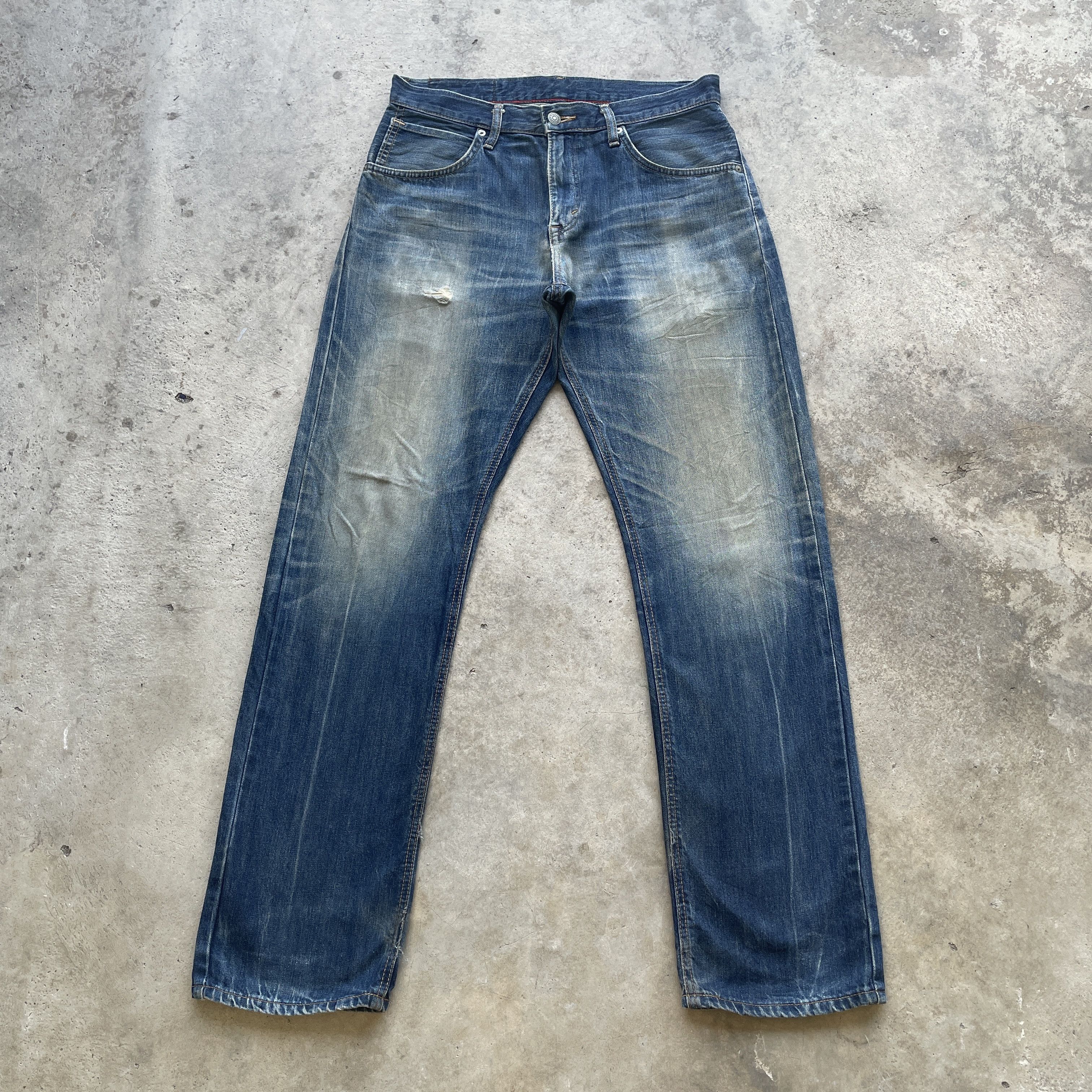 Edwin Vintage Edwin XV Distressed Rusty Jeans Faded Denim Pants Size US 32 / EU 48 - 2 Thumbnail