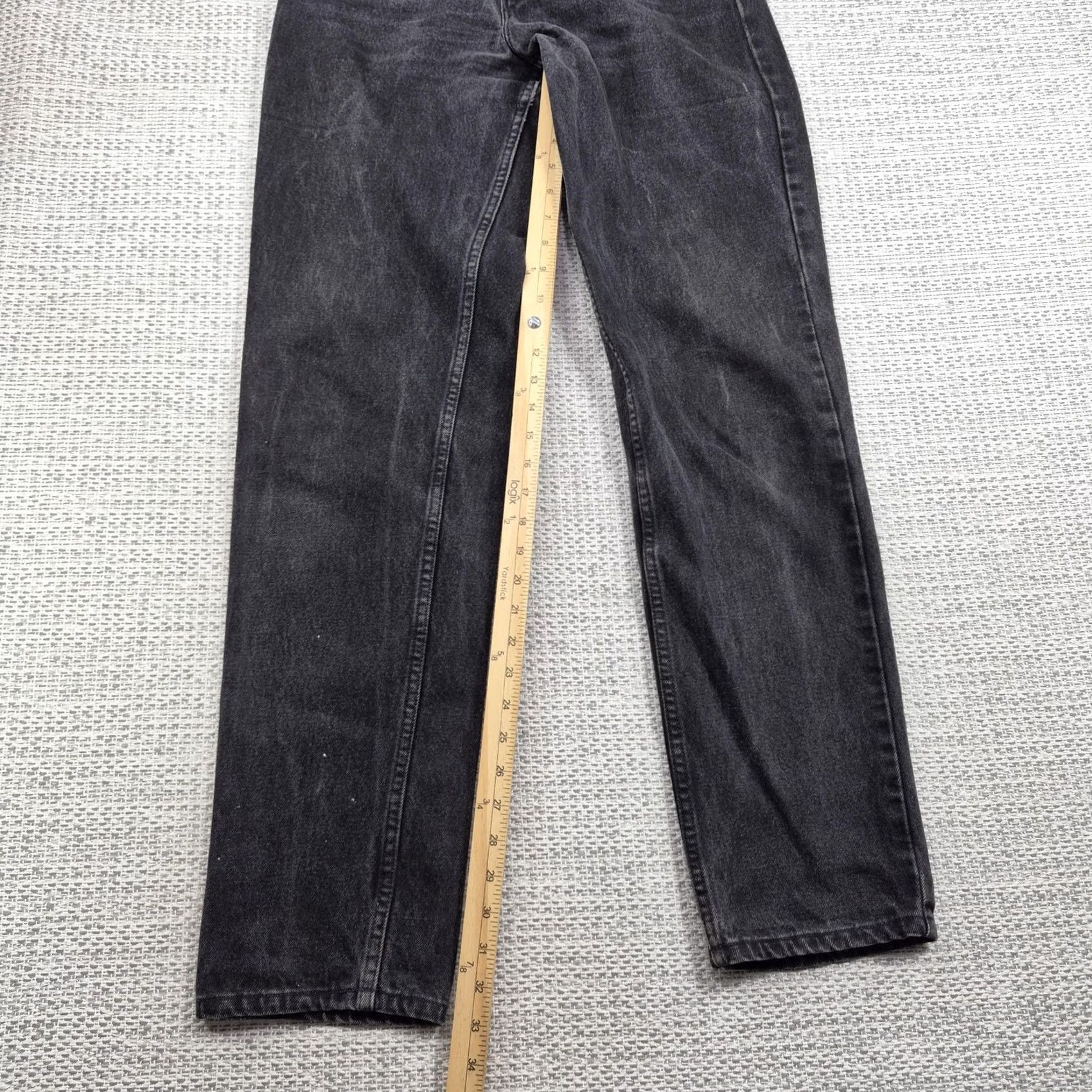 Gap VINTAGE Gap Easy Fit Jeans Mens 31x34 Black Relaxed Straight Denim USA Made 90s 5-Pocket Logo 80s 90s Hipster Retro Size US 31 - 7 Thumbnail