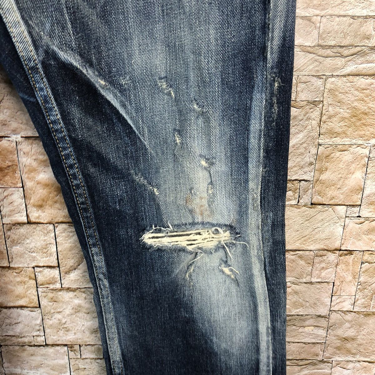 Japanese Brand Jack Rose Blue faded Denim Pants #A456 Size US 31 - 10 Thumbnail