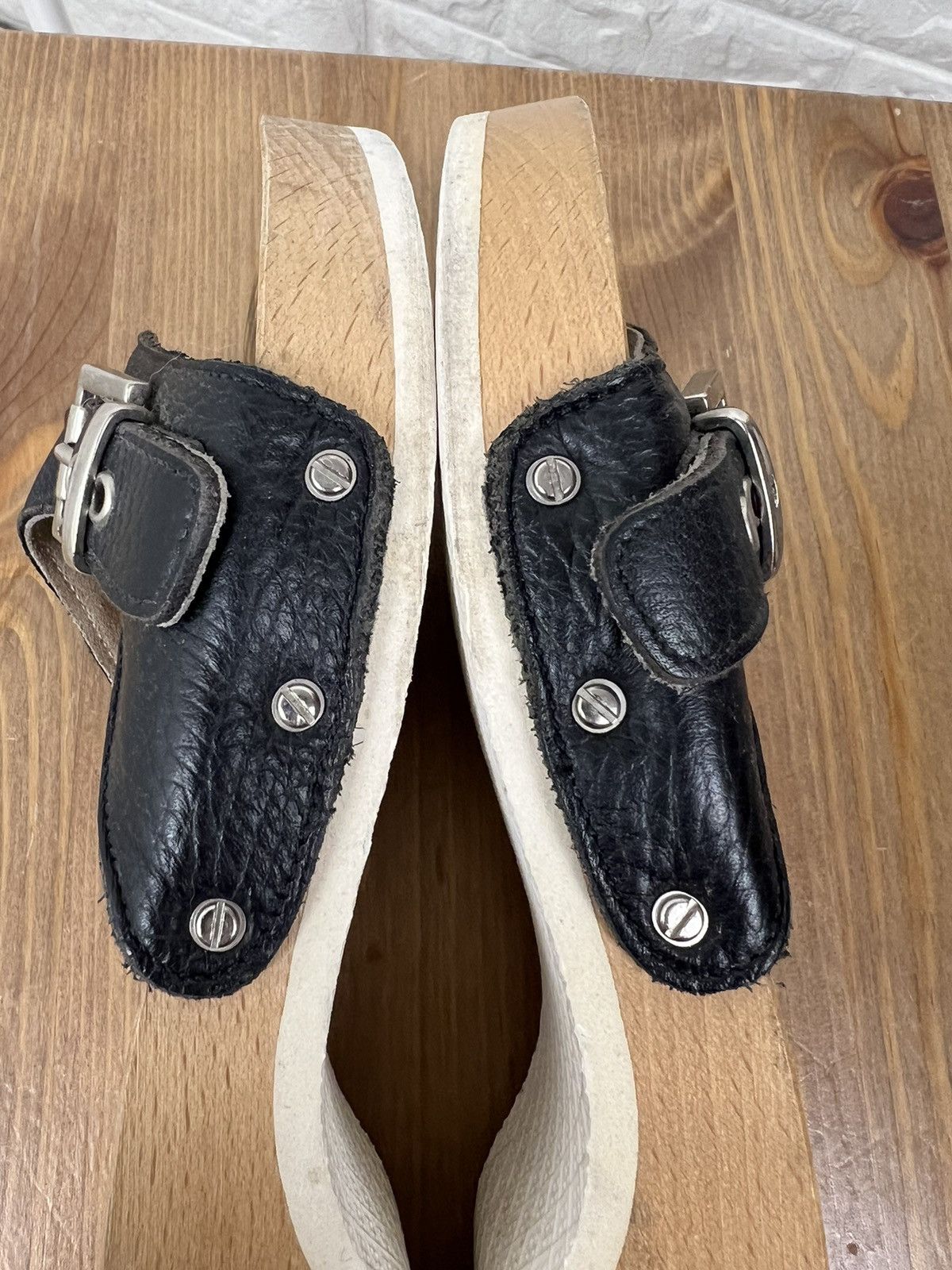 Burberry Burberry Wooden Slide Sandals Brown Size US 9 / IT 39 - 4 Thumbnail