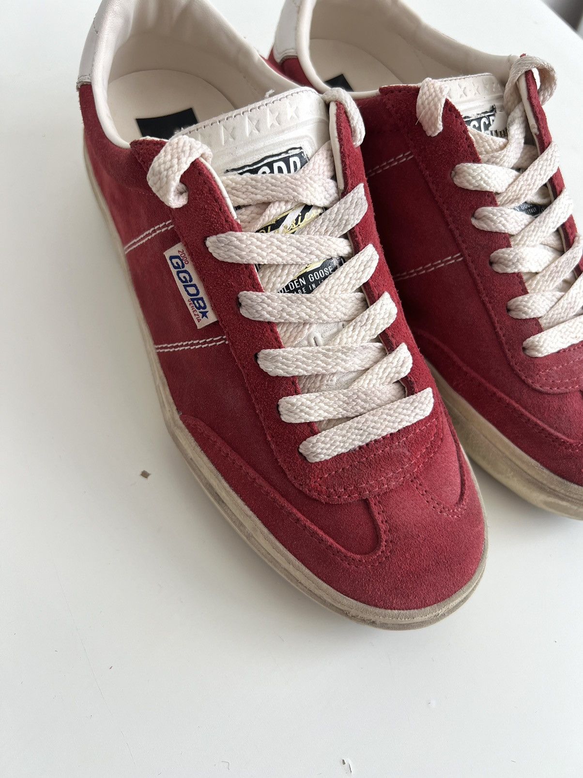 Golden Goose Golden Goose Soul Star Dark Red/Milk Sneakers Size US 8.5 / IT 38.5 - 8 Thumbnail