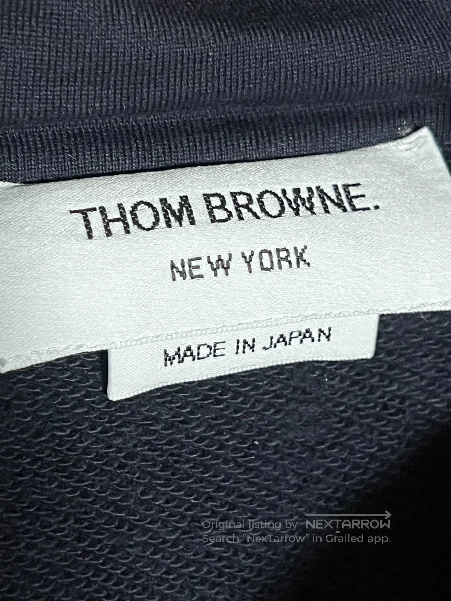 Thom Browne thom browne navy zip-up hoodie with stripes. Size US M / EU 48-50 / 2 - 4 Thumbnail