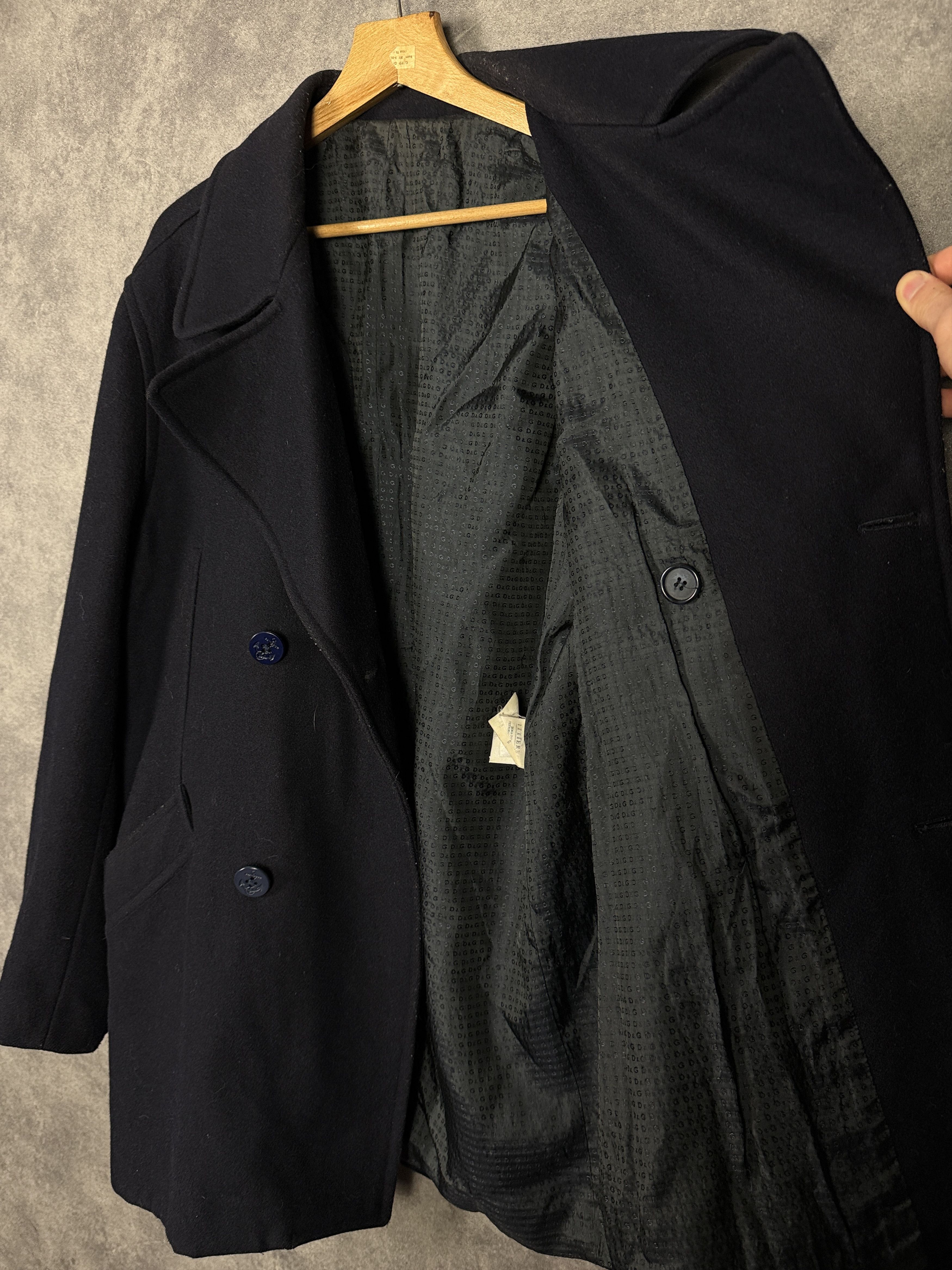 Dolce & Gabbana Dolce & Gabbana wool double-breasted coat with naval buttons Size US L / EU 52-54 / 3 - 10 Thumbnail