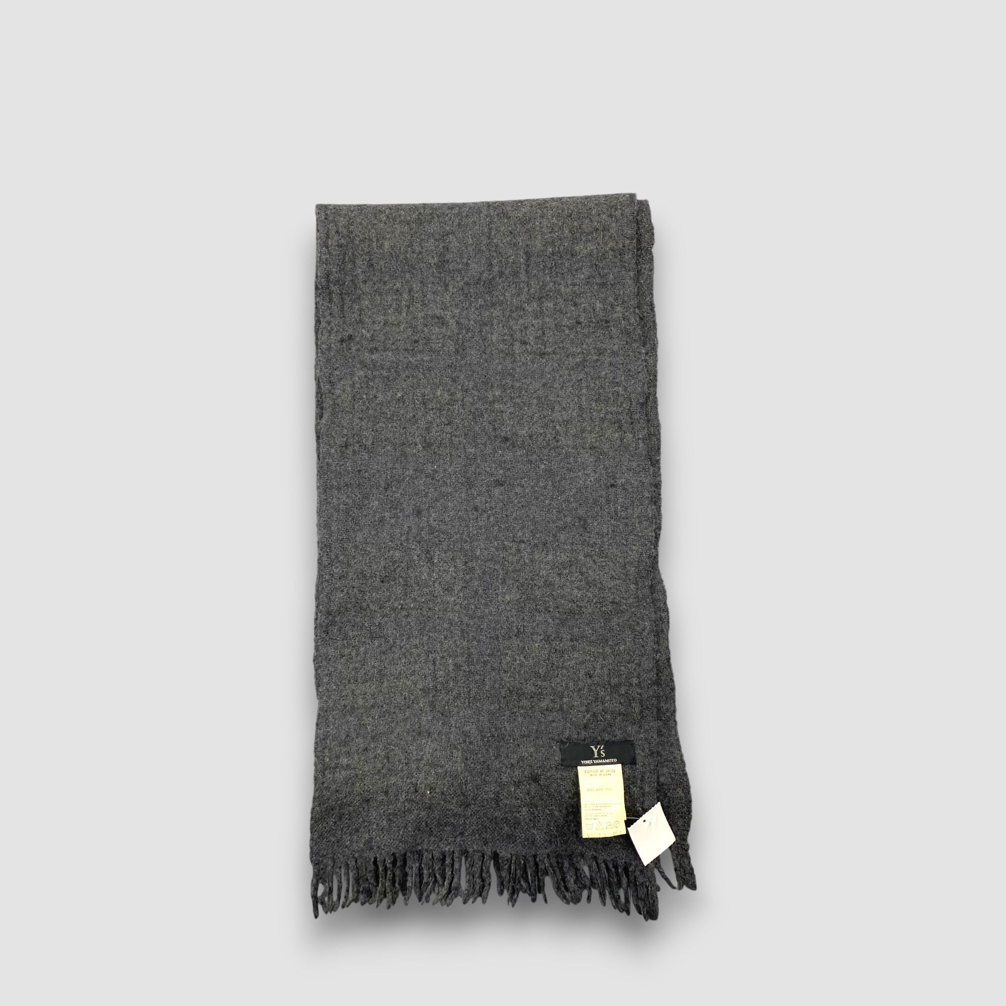 小物 Yohji Yamamoto Wool Muffler Vintage Yohji Yamamoto Scarf Muffler Wool Winter Scarves