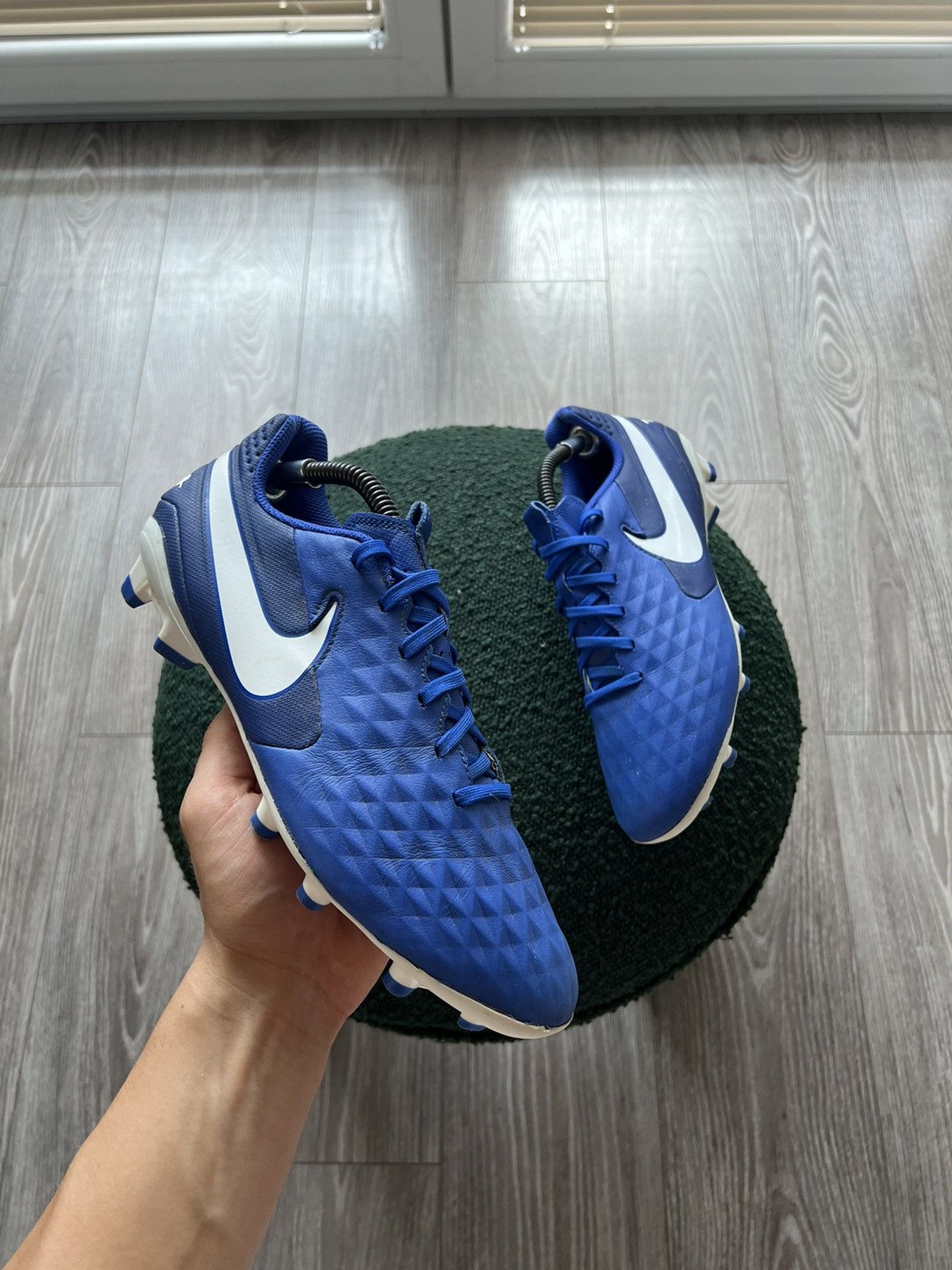 Nike ‼️Nike Tiempo Legend Swoosh 8 Pro FG Hyper Royal Elite Boots‼️ Size US 9 / EU 42 - 6 Thumbnail